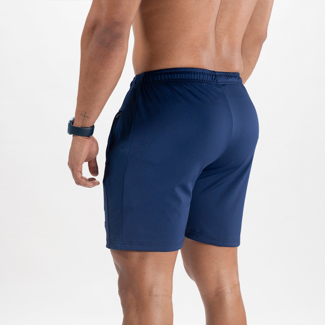 7" Navy Motion Elite Shorts