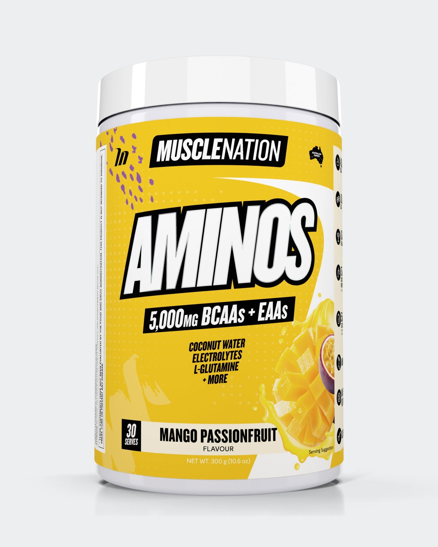 AMINOS + HYDRATION - Mango Passionfruit - 30 serves-Aminos-MNSUPPS0231-764460254488-1-Muscle Nation
