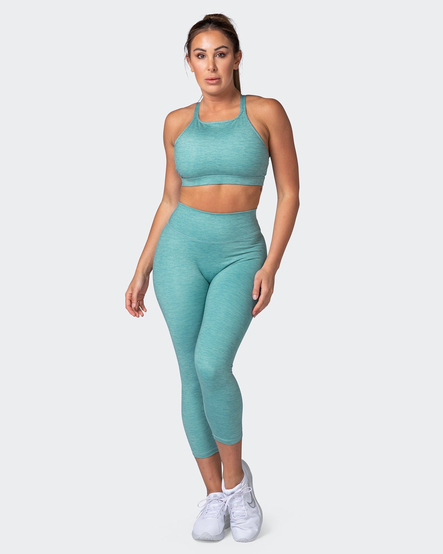 Aim High Bra - Dusty Jade Marl-Sports Bras-XS-112217DUSJDMAR-XS-MNAPPRL19003-7-Muscle Nation