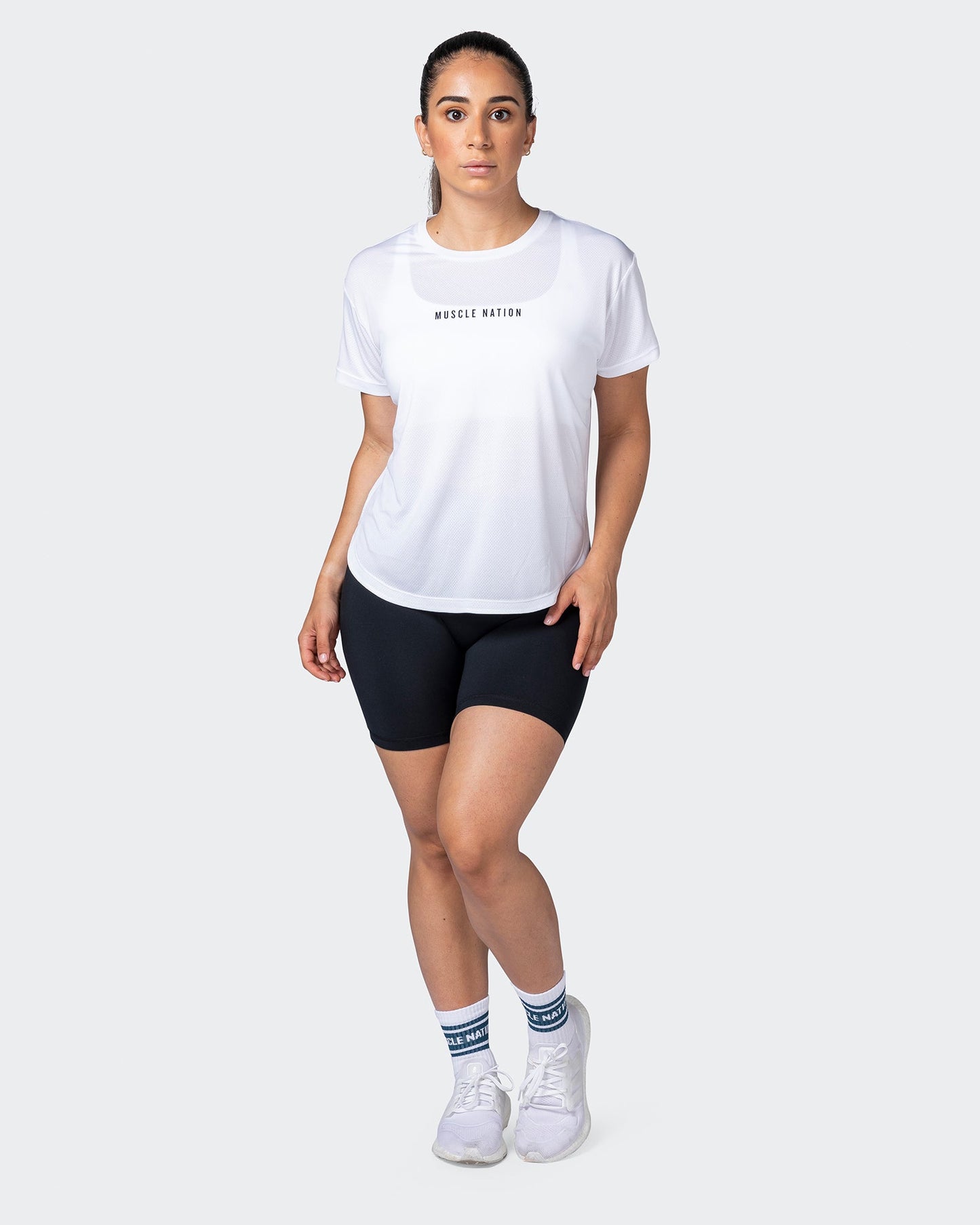 Limitless Training Tee - White-T-Shirts-XXS-112245WHT-XXS-MNAPPRL20003-7-Muscle Nation