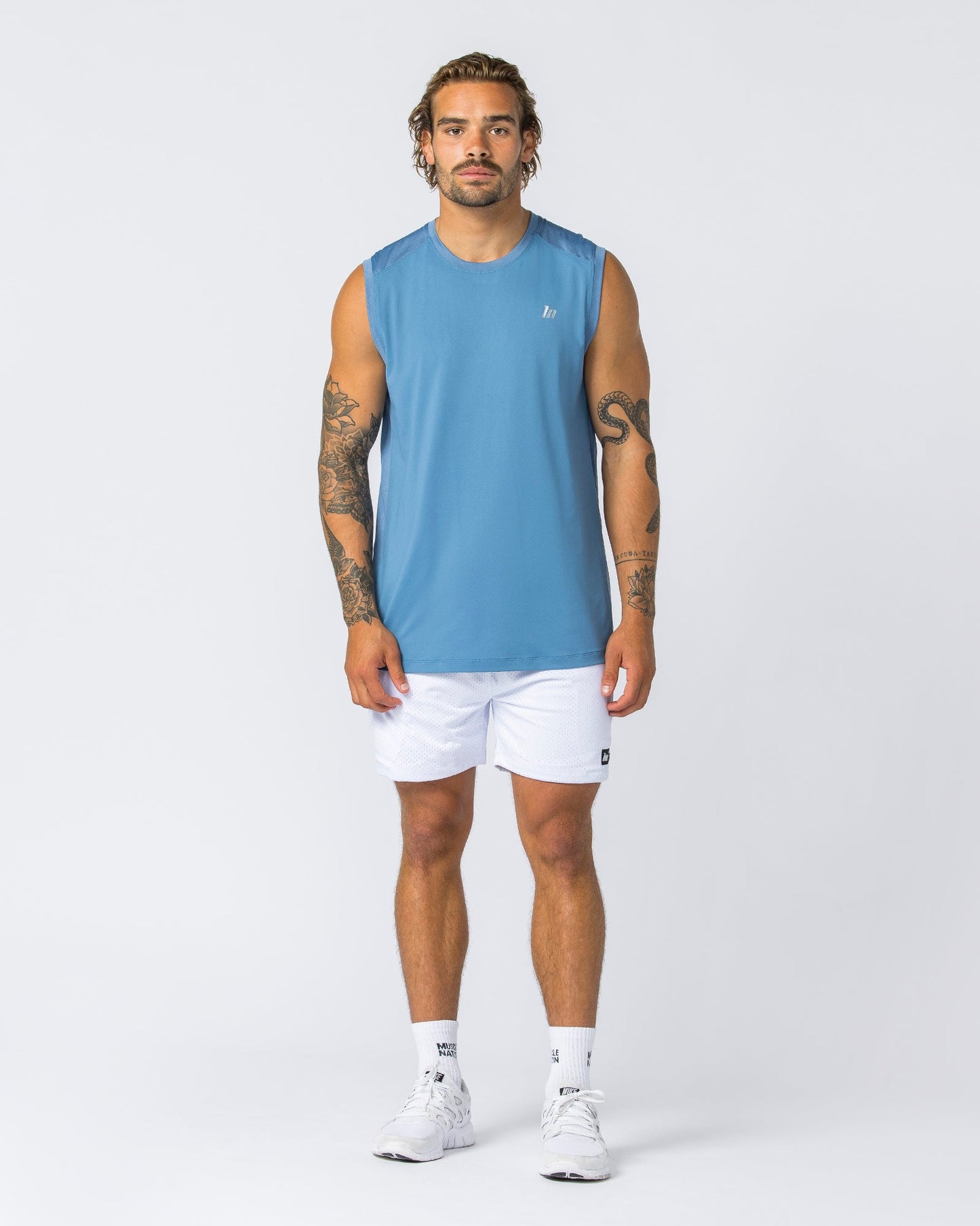 Lay Up 5" Shorts - White-Shorts-S-022304WHT-S-MNAPPRL21273-7-Muscle Nation