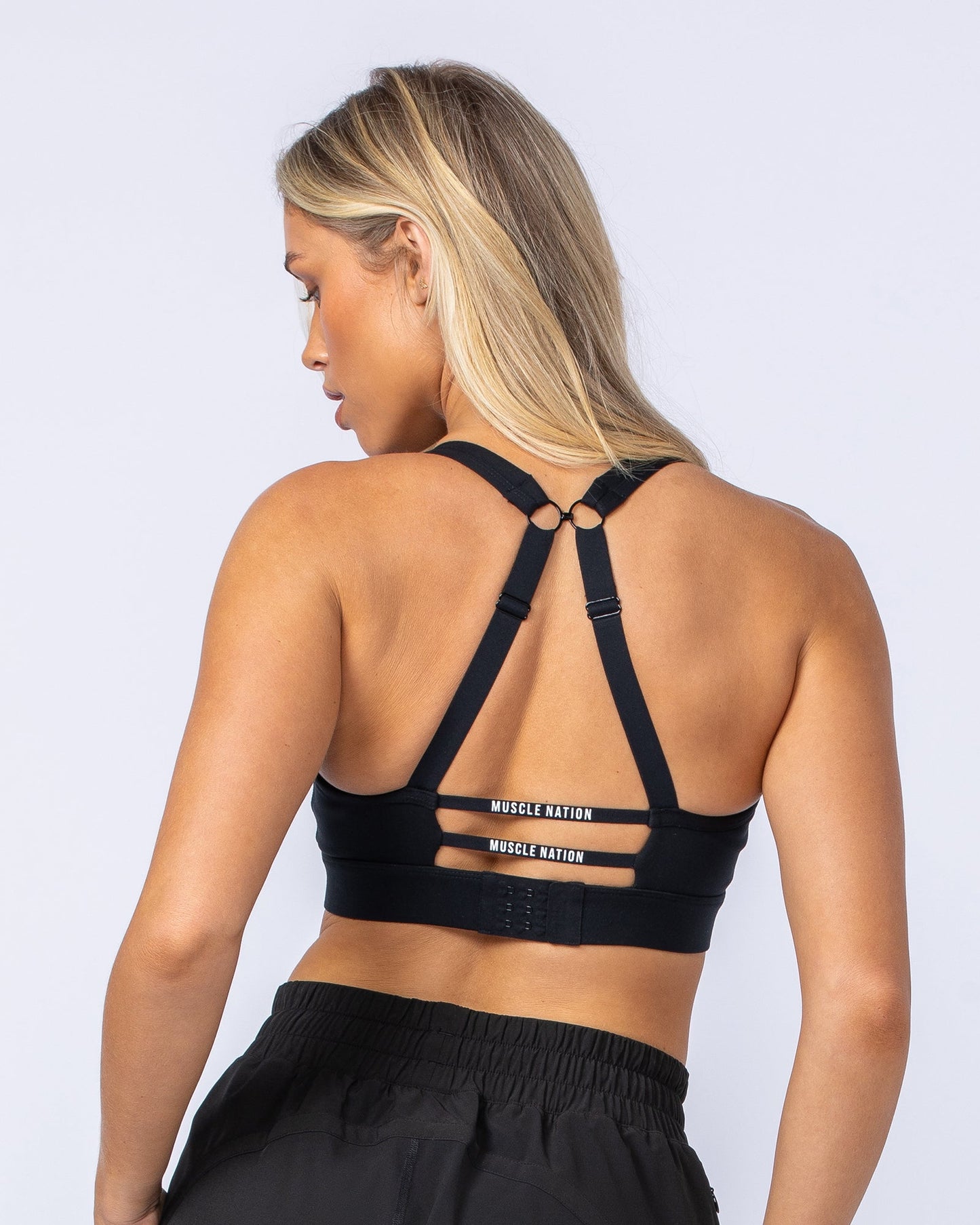 Elite Support Bra - Black-Sports Bras-XXS-112423BLK-XXS-MNAPPRL33316-6-Muscle Nation