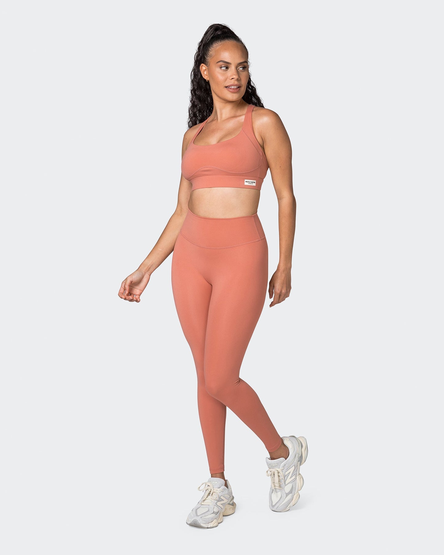Enhance Bra - Powdered Pink-Sports Bras-XS-042310PWDPNK-XS-MNAPPRL23555-9-Muscle Nation