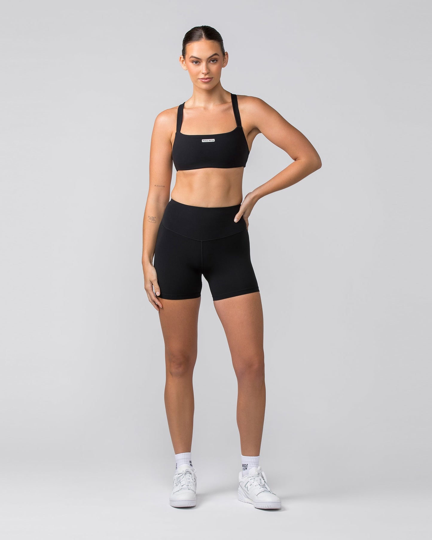 Scrunch Bralette - Black-Bralettes-XS-042403BLK-XS-MNAPPRL29978-6-Muscle Nation