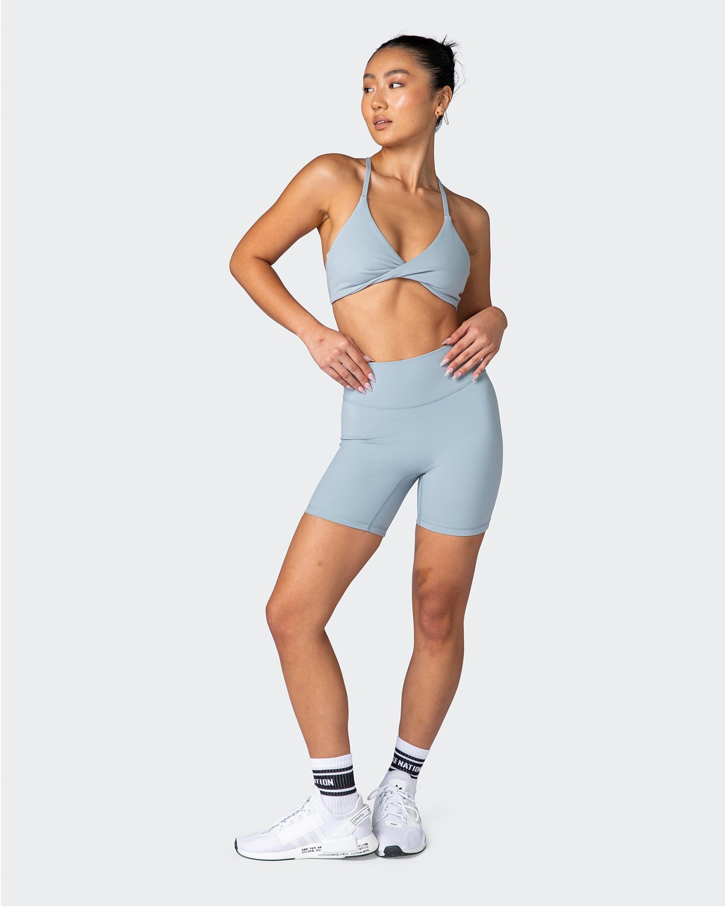 Zero Rise Everyday Bike Shorts - Oyster-Shorts-XXS-092251OYST-XXS-MNAPPRL17250-6-Muscle Nation