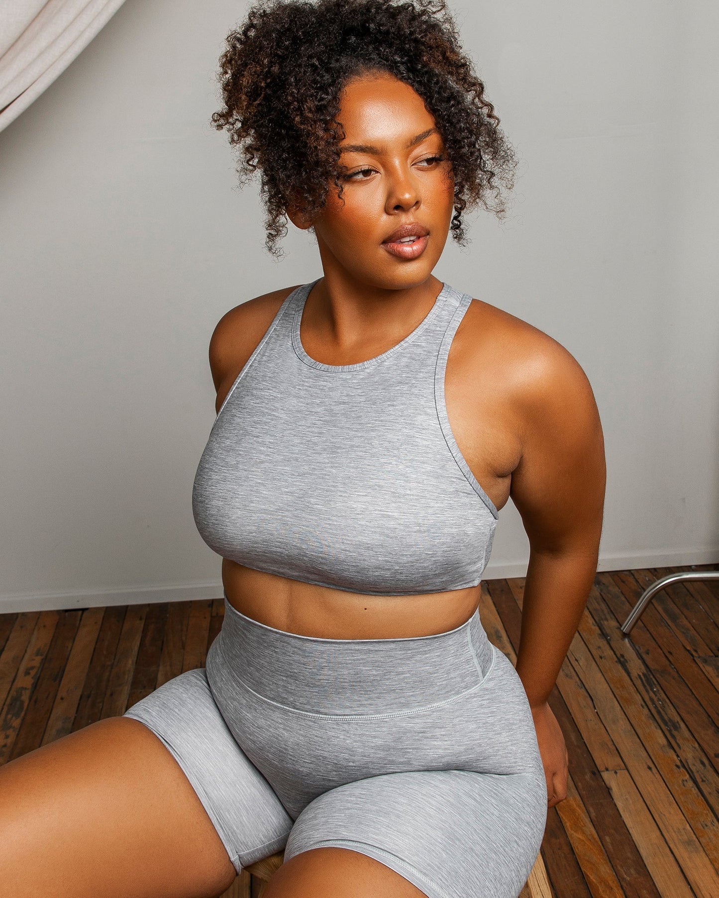 All Rounder Bra - Quiet Grey Marl-Sports Bras-XS-092207QTGRMRL-XS-MNAPPRL20884-8-Muscle Nation