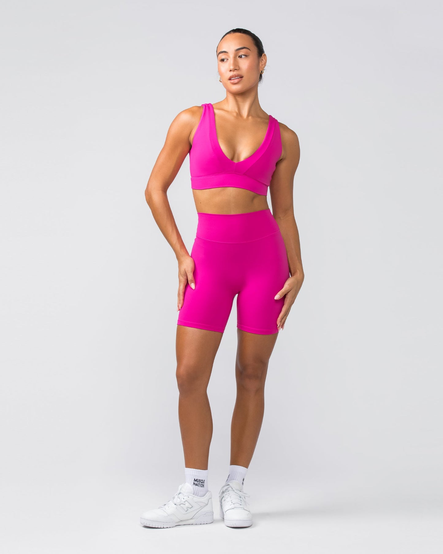 Liberty Zero Rise Bike Shorts - Pink Crush-Shorts-XXS-072321PNKCRS-XXS-MNAPPRL31187-6-Muscle Nation