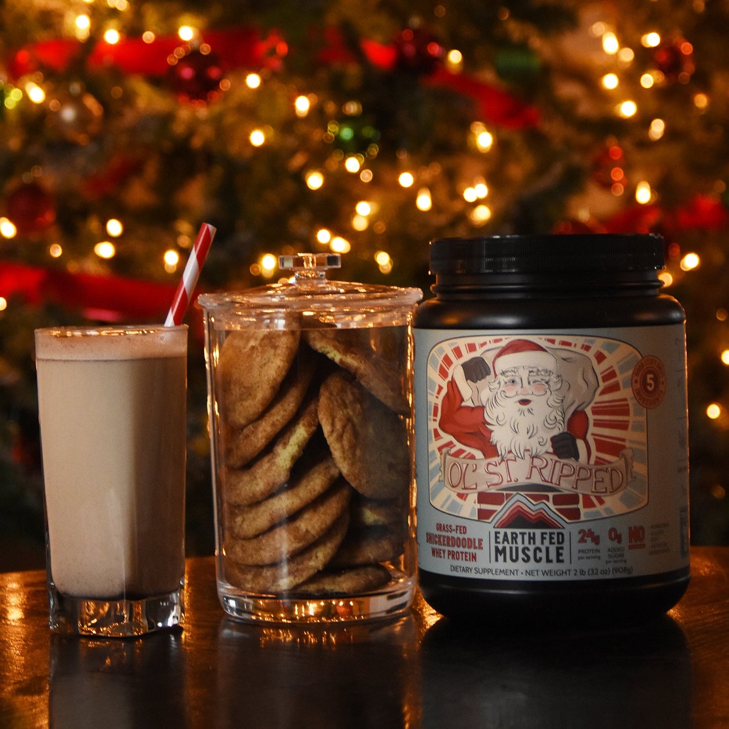 SEASONAL FLAVOR: OlĄŻ St. Ripped Snickerdoodle Grass-Fed Whey Protein