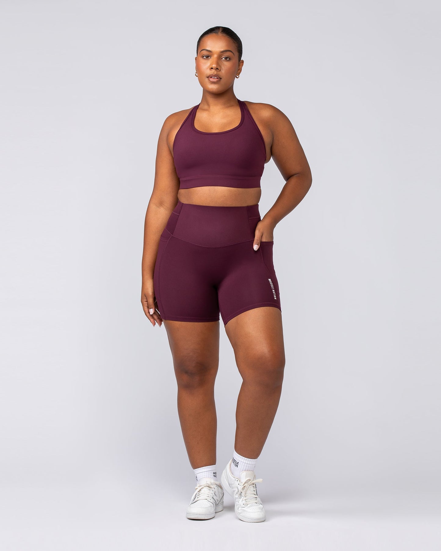 Unrivalled Moulded Bra - Sangria-Sports Bras-XS-022502SGRA-XS-MNAPPRL40600-6-Muscle Nation