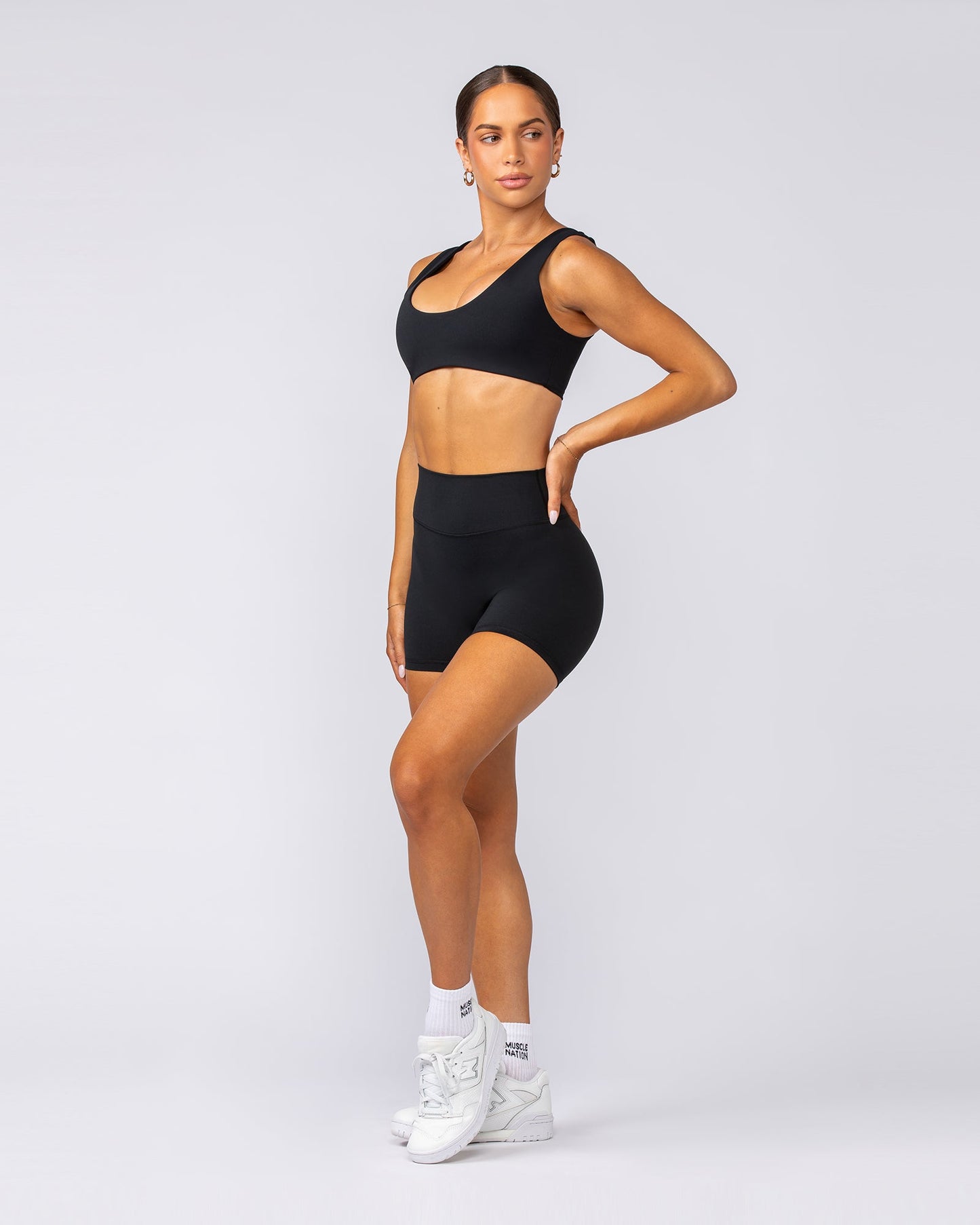 Elite Bralette - Black-Bralettes-XXS-092401BLK-XXS-MNAPPRL40140-5-Muscle Nation