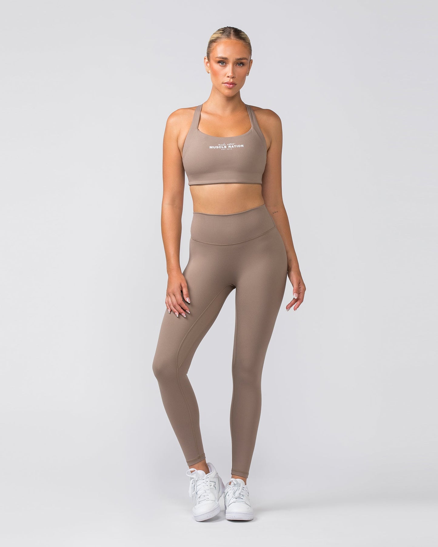 Zero Rise Everyday Ankle Length Leggings - Mushroom-Leggings-XXS-022452MUSHRM-XXS-MNAPPRL29580-6-Muscle Nation