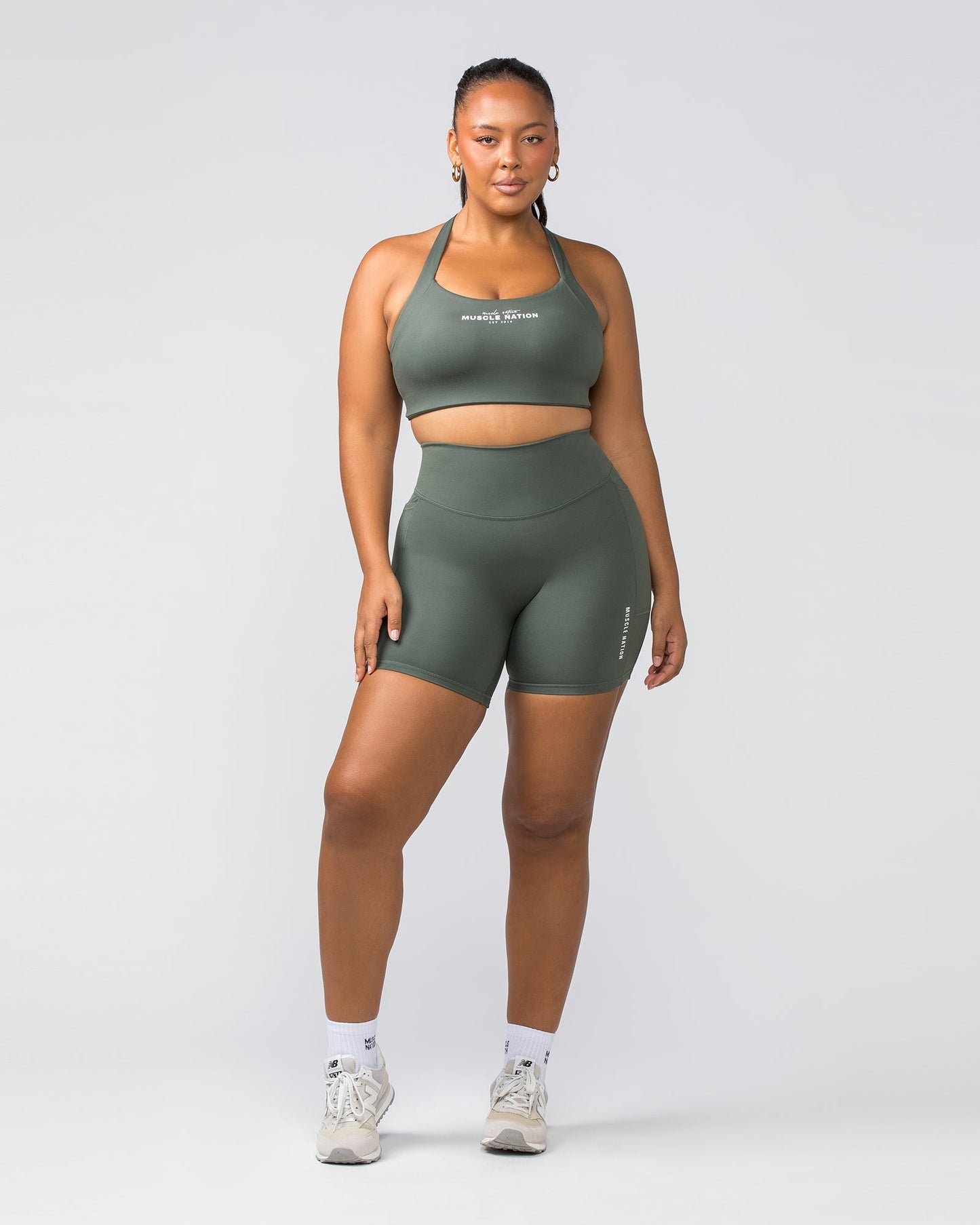 Everyday Pocket Bike Shorts - Eucalyptus-Shorts-XXS-032404EUYPTS-XXS-MNAPPRL29905-6-Muscle Nation