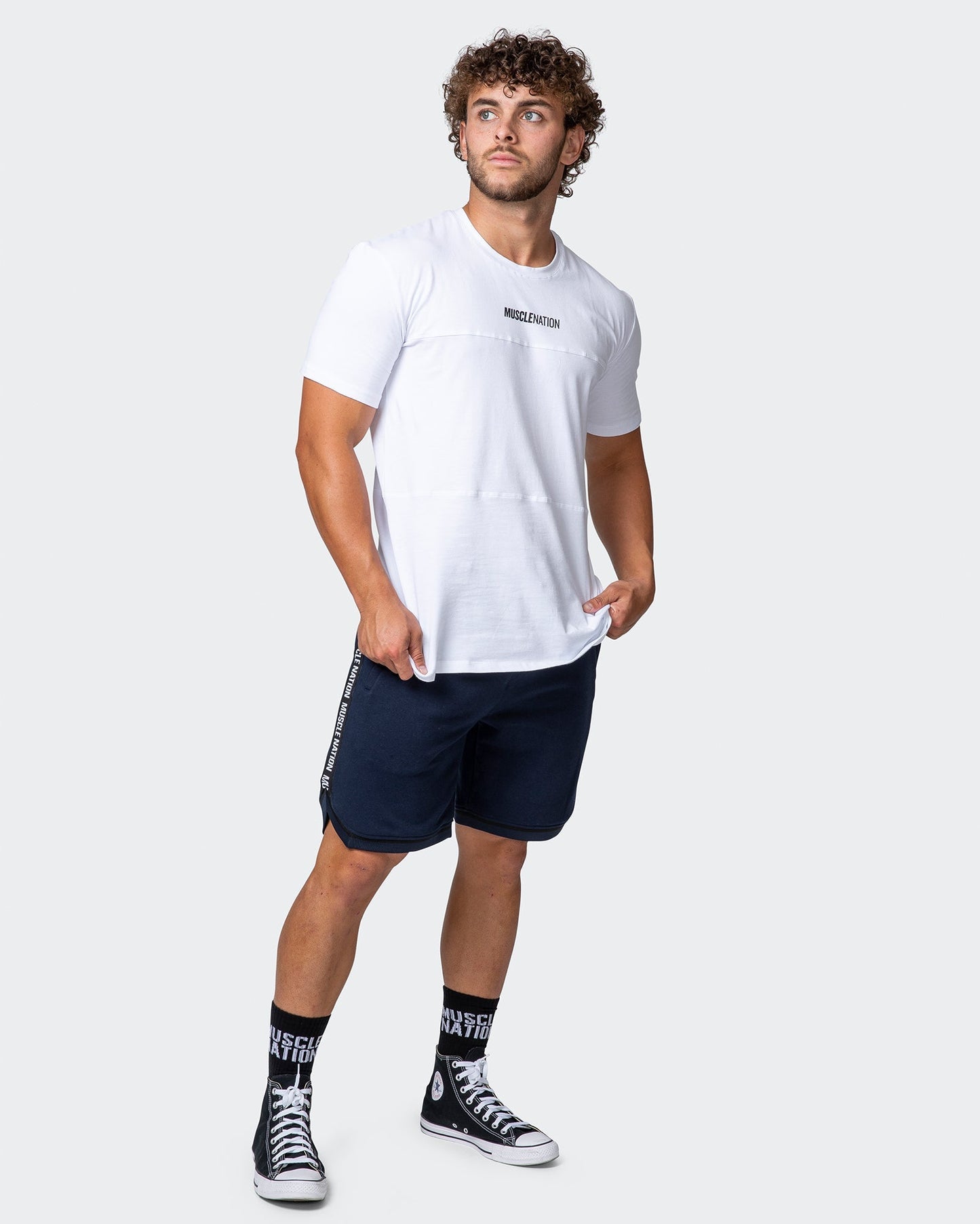 MVP 8" Basketball Shorts - Navy-Shorts-S-032245NAVY-S-MNAPPRL14081-9-Muscle Nation