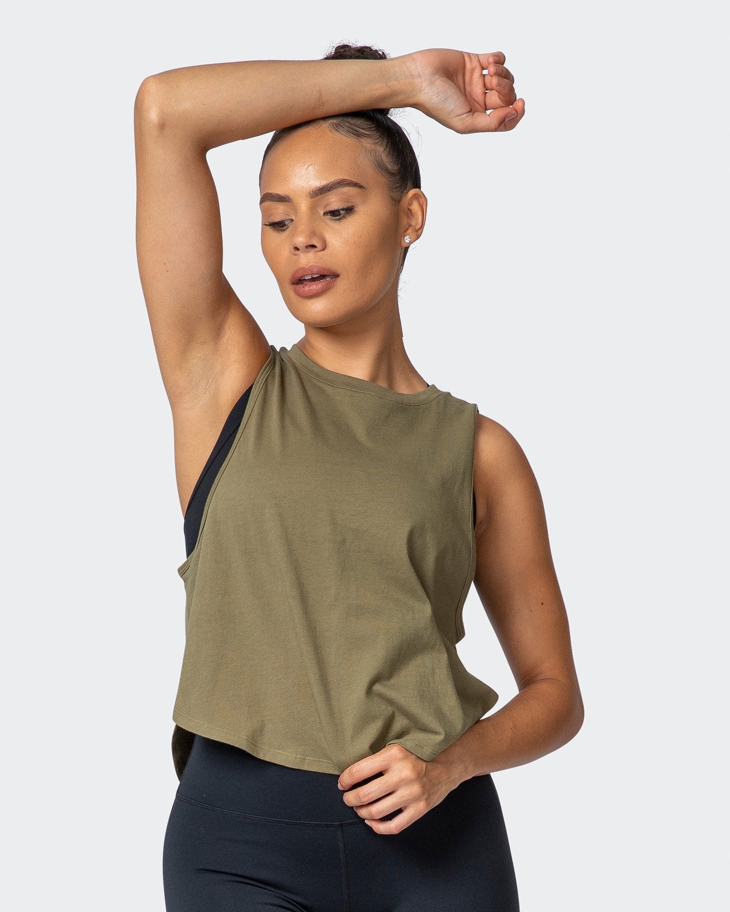 Recovery Tank - Dark Olive-Tops-XXS-112160DKOLV-XXS-MNAPPRL12430-9-Muscle Nation