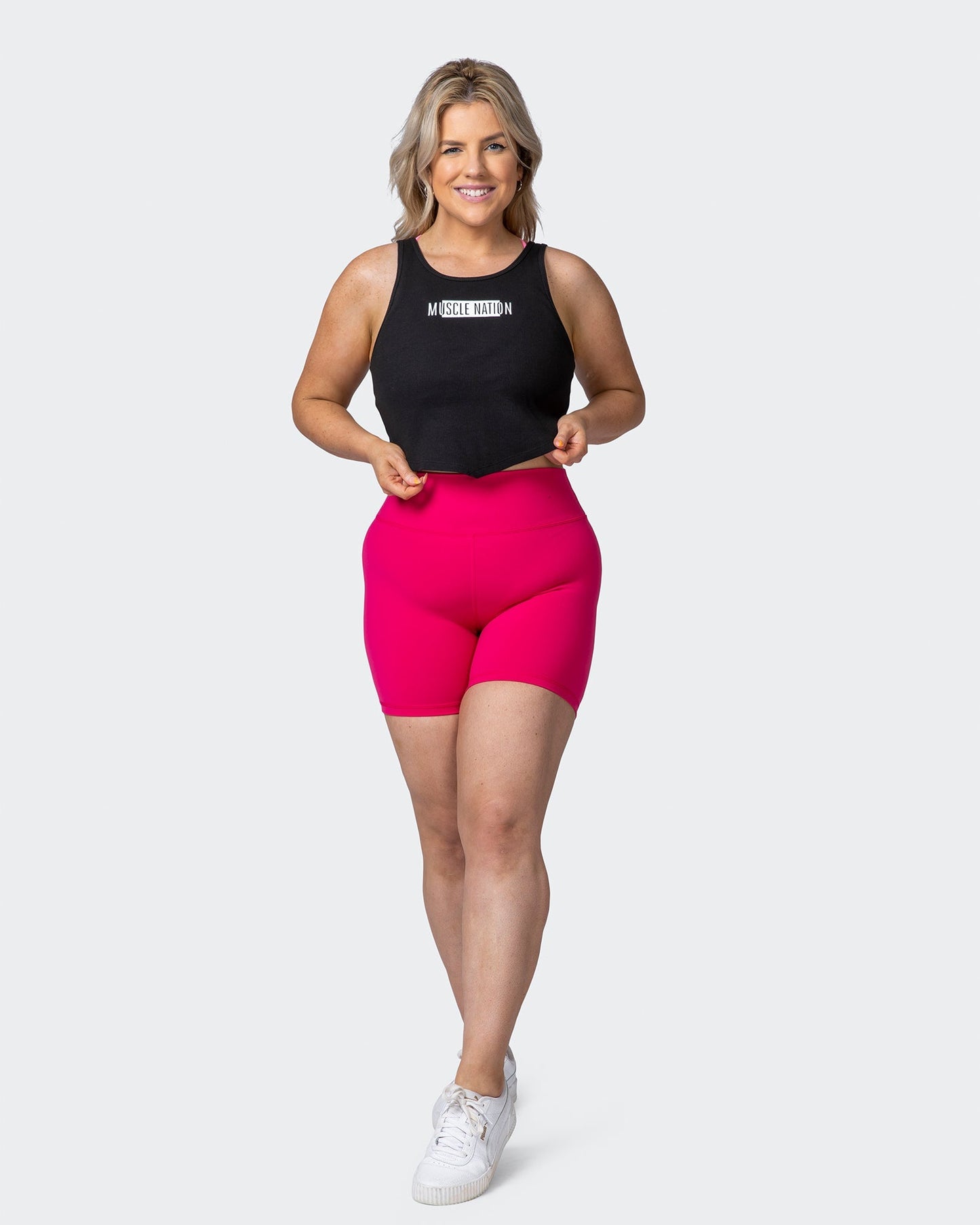 Scorching Hot Ribbed Tank - Black-Tops-XXS-012209BLK-XXS-MNAPPRL13183-7-Muscle Nation