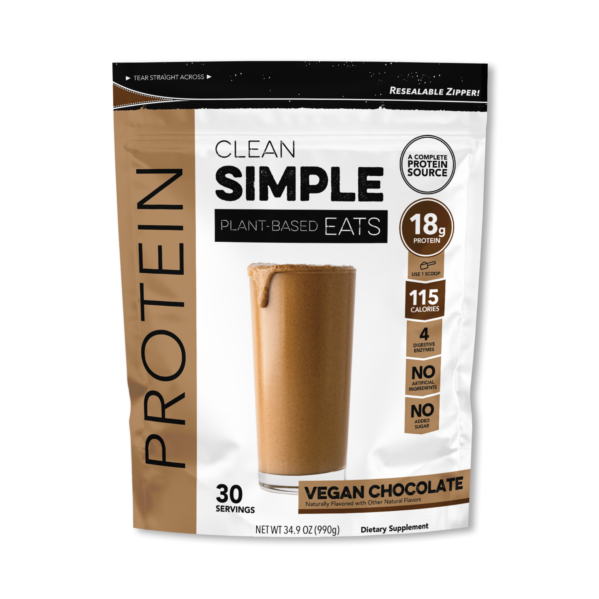 Vegan Chocolate Protein 30 Servings Main Image.png