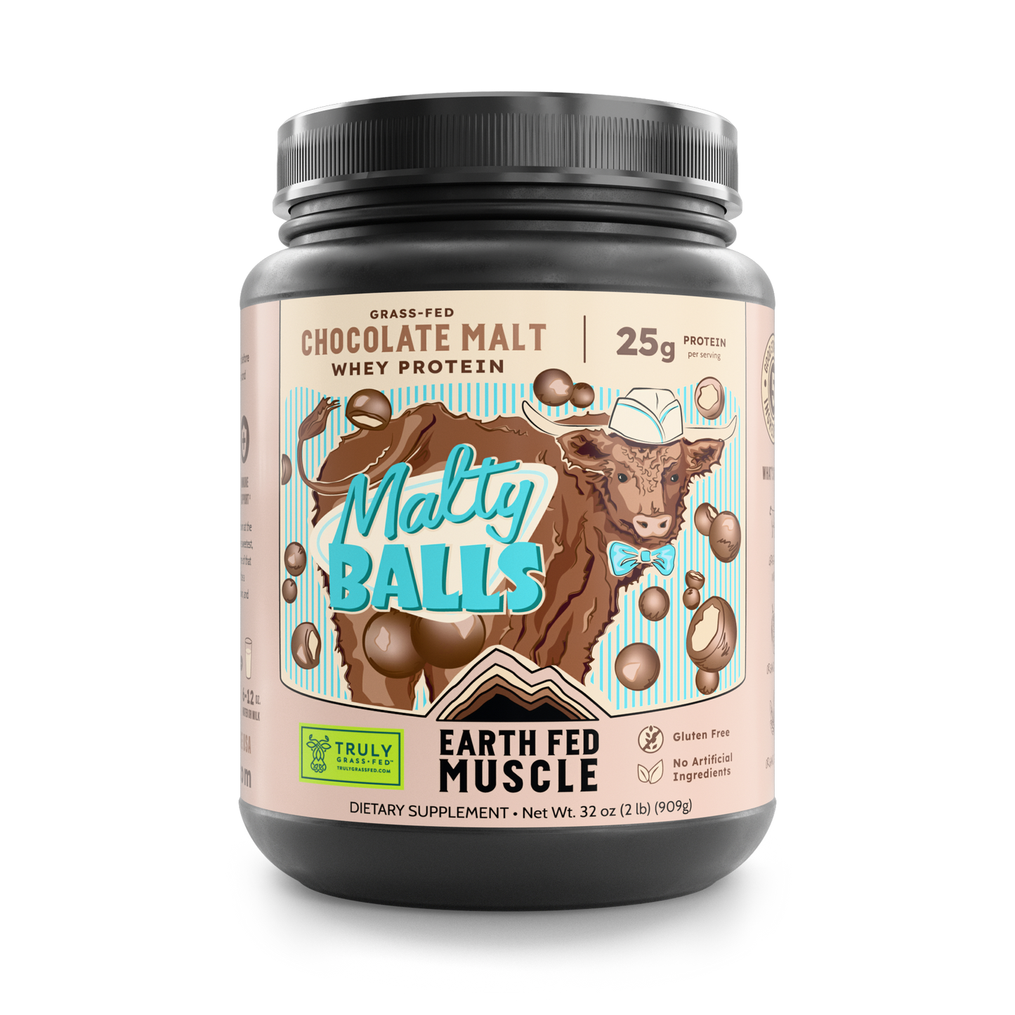 SEASONAL FLAVOR: Malty Balls Chocolate Malt Grass-Fed Whey Protein
