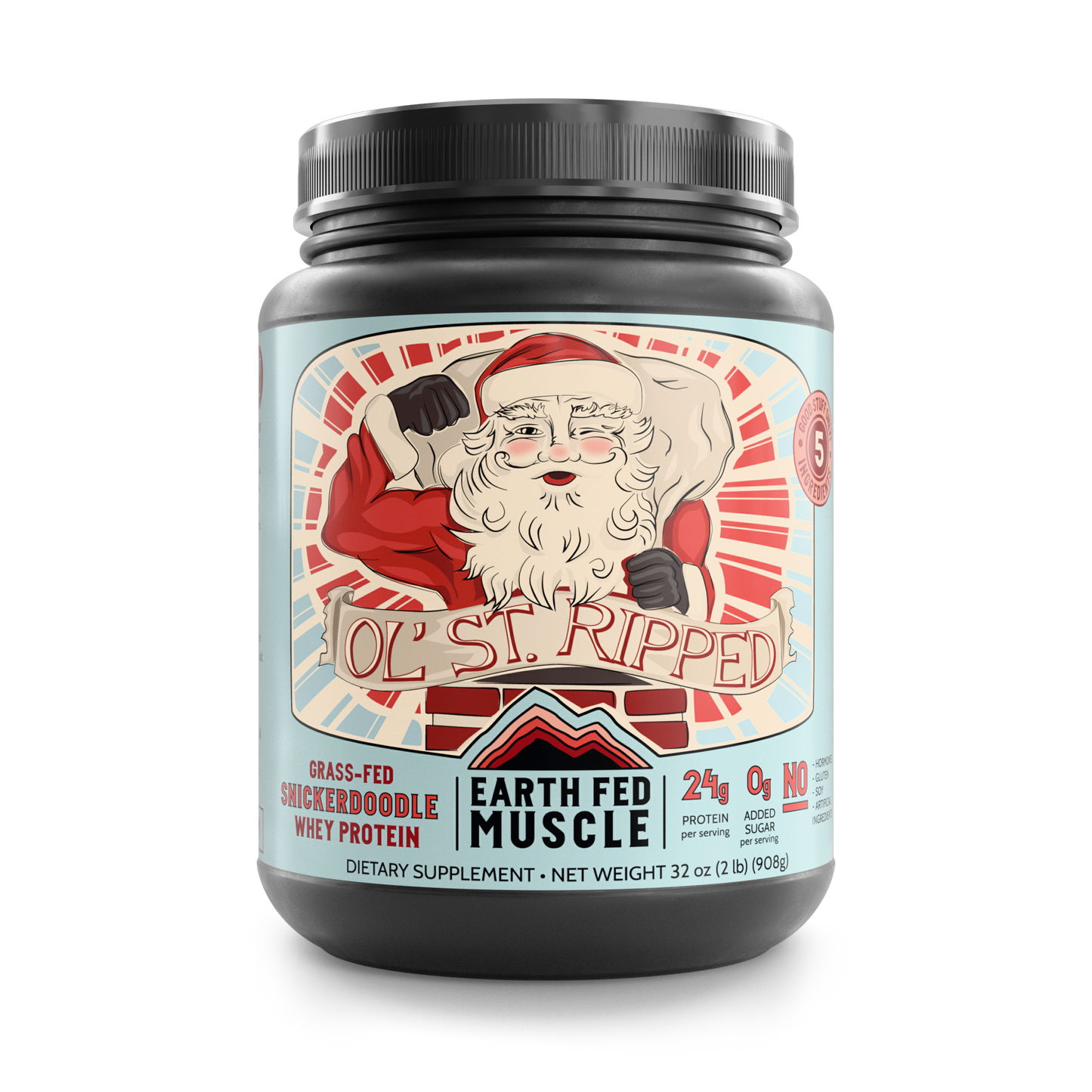 SEASONAL FLAVOR: OlĄŻ St. Ripped Snickerdoodle Grass-Fed Whey Protein