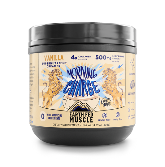 Morning Charge Vanilla Supernutrient Creamer with LionĄŻs Mane