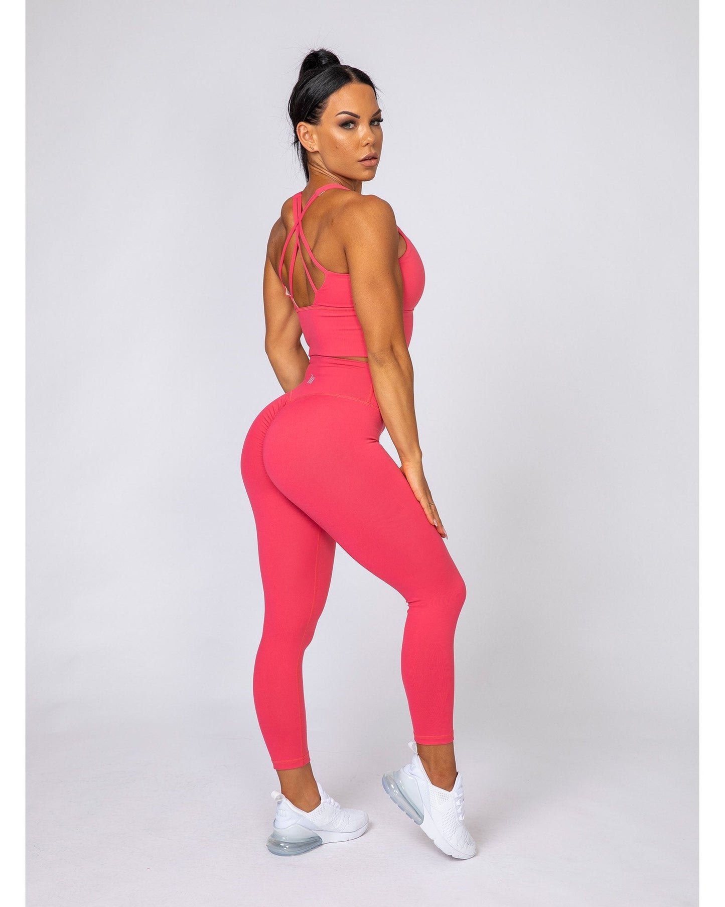 Signature Scrunch 7/8 Leggings - Watermelon-Leggings-XXS-MNAPPRL7742-MNAPPRL7742-4-Muscle Nation