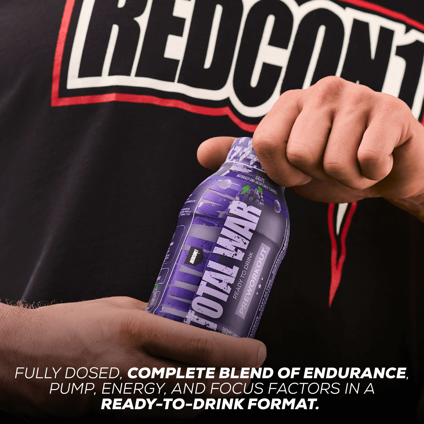 TOTAL WAR Ready To Drink Preworkout (12 Servings) - Fully Dosed