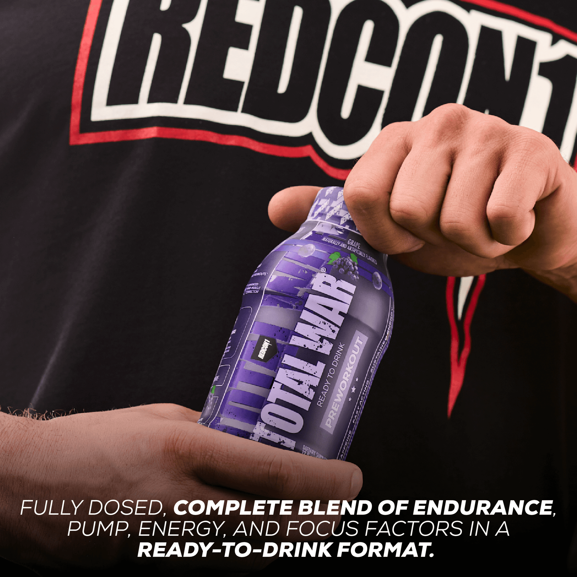 TOTAL WAR Ready To Drink Preworkout (12 Servings) - Fully Dosed