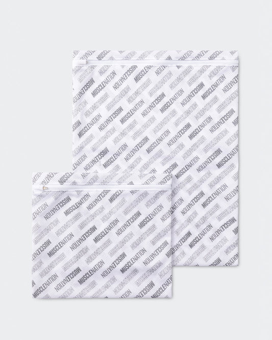Wash Bag - 2 pack-Bags-White-AC072347WHT-One Size-MNAPPRL28514-1-Muscle Nation
