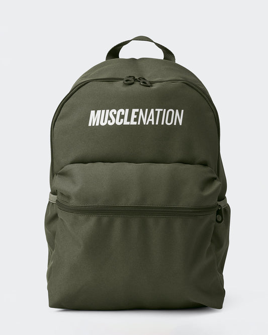 Muscle Nation Backpack - Dark Khaki-Accessories-Dark Khaki-ACC022569DKHAKI-ONE-MNAPPRL42436-1-Muscle Nation