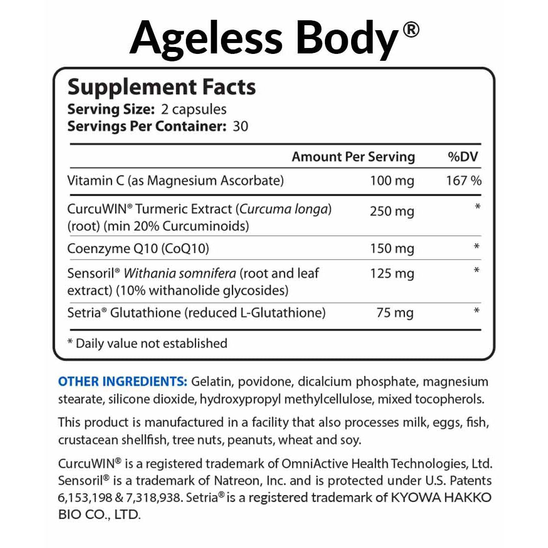 Ageless Body Supplement Facts||aria-describedby="text-alternative-ab-suppfacts"