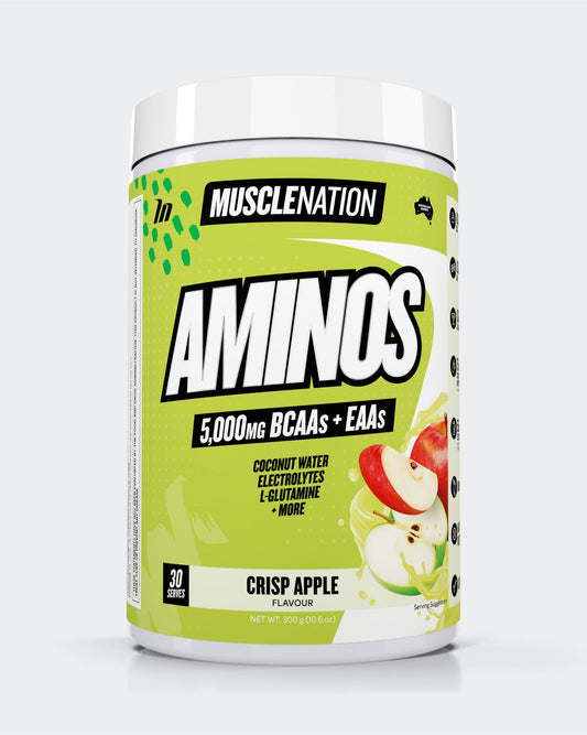 AMINOS + HYDRATION - Crisp Apple - 30 serves-Aminos-MNSUPPS0333-735850949185-1-Muscle Nation