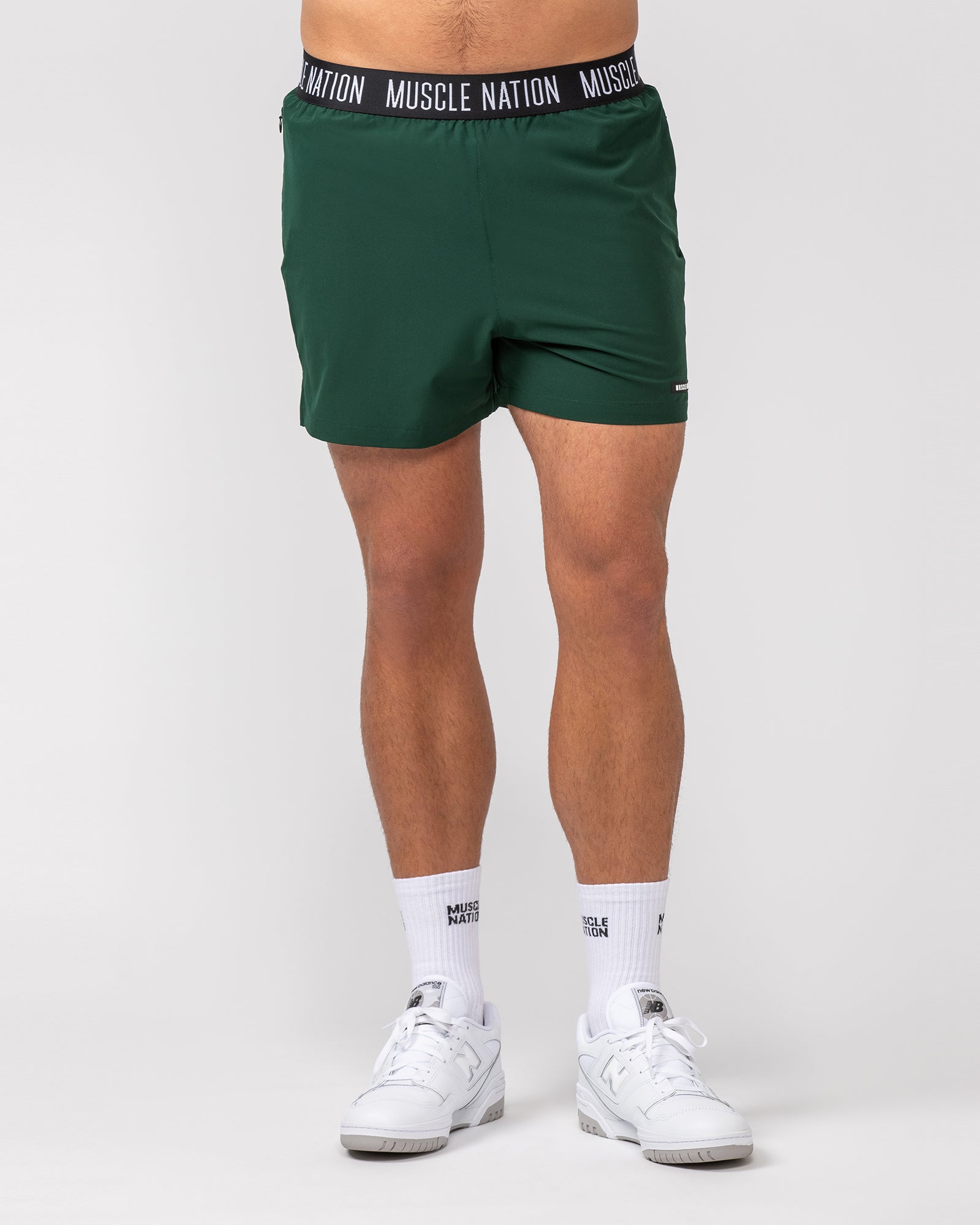 Level Up Training 4" Shorts - Pine-Shorts-S-082434PINE-S-MNAPPRL32551-4-Muscle Nation