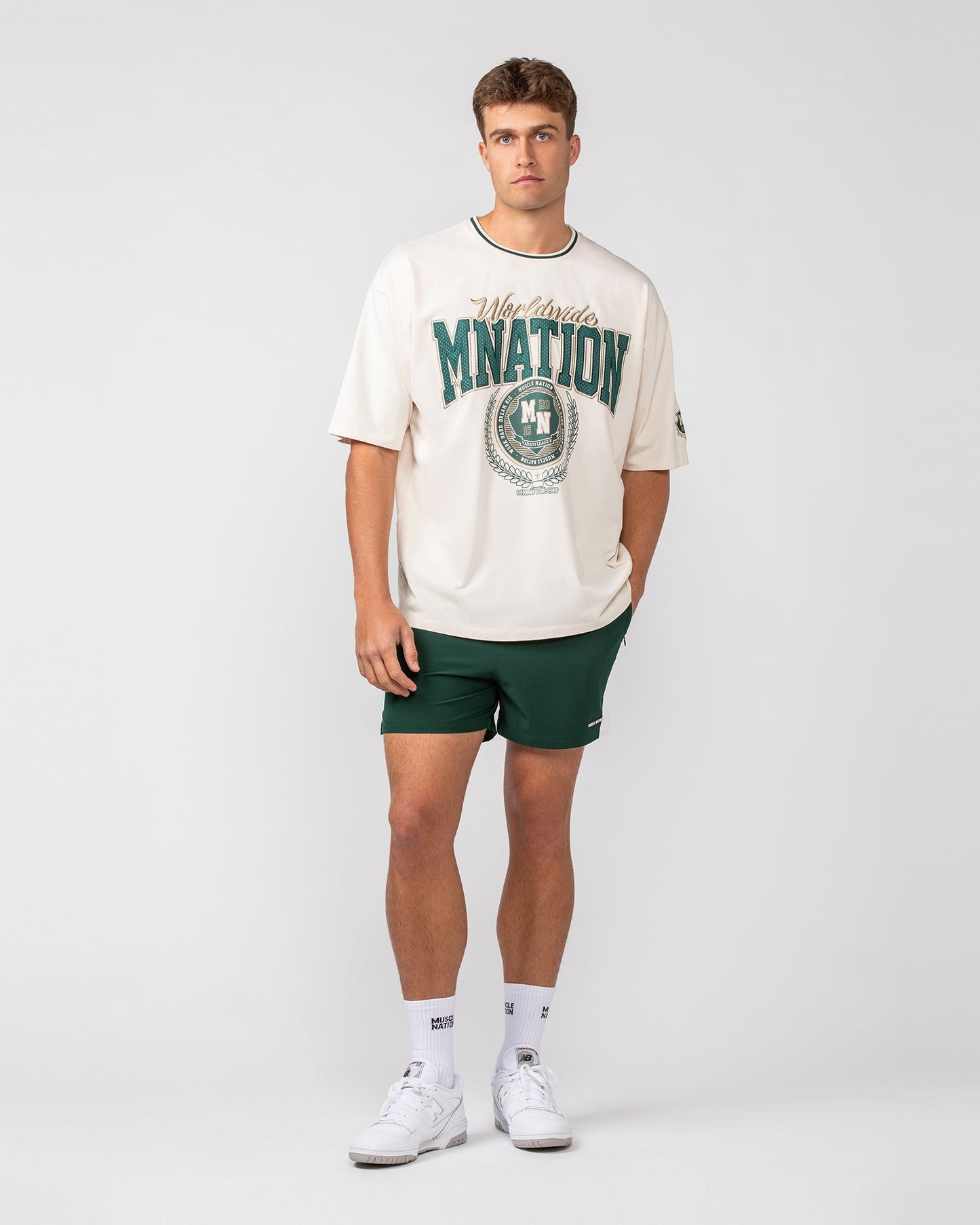 Level Up Training 4" Shorts - Pine-Shorts-S-082434PINE-S-MNAPPRL32551-7-Muscle Nation
