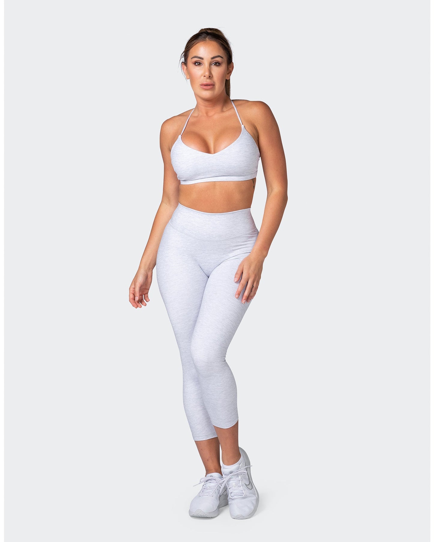 Sun Kissed Bralette- White Grey Marl-Bralettes-XS-112215WHTGMRL-XS-MNAPPRL18929-8-Muscle Nation