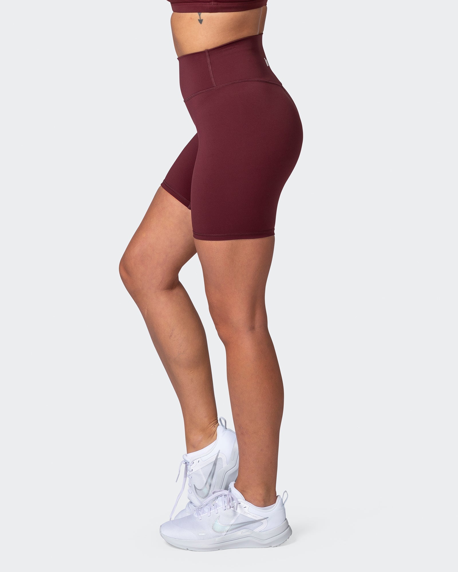 Motion Bike Shorts - Dark Plum-Shorts-XXS-MNAPPRL21207-MNAPPRL21207-4-Muscle Nation
