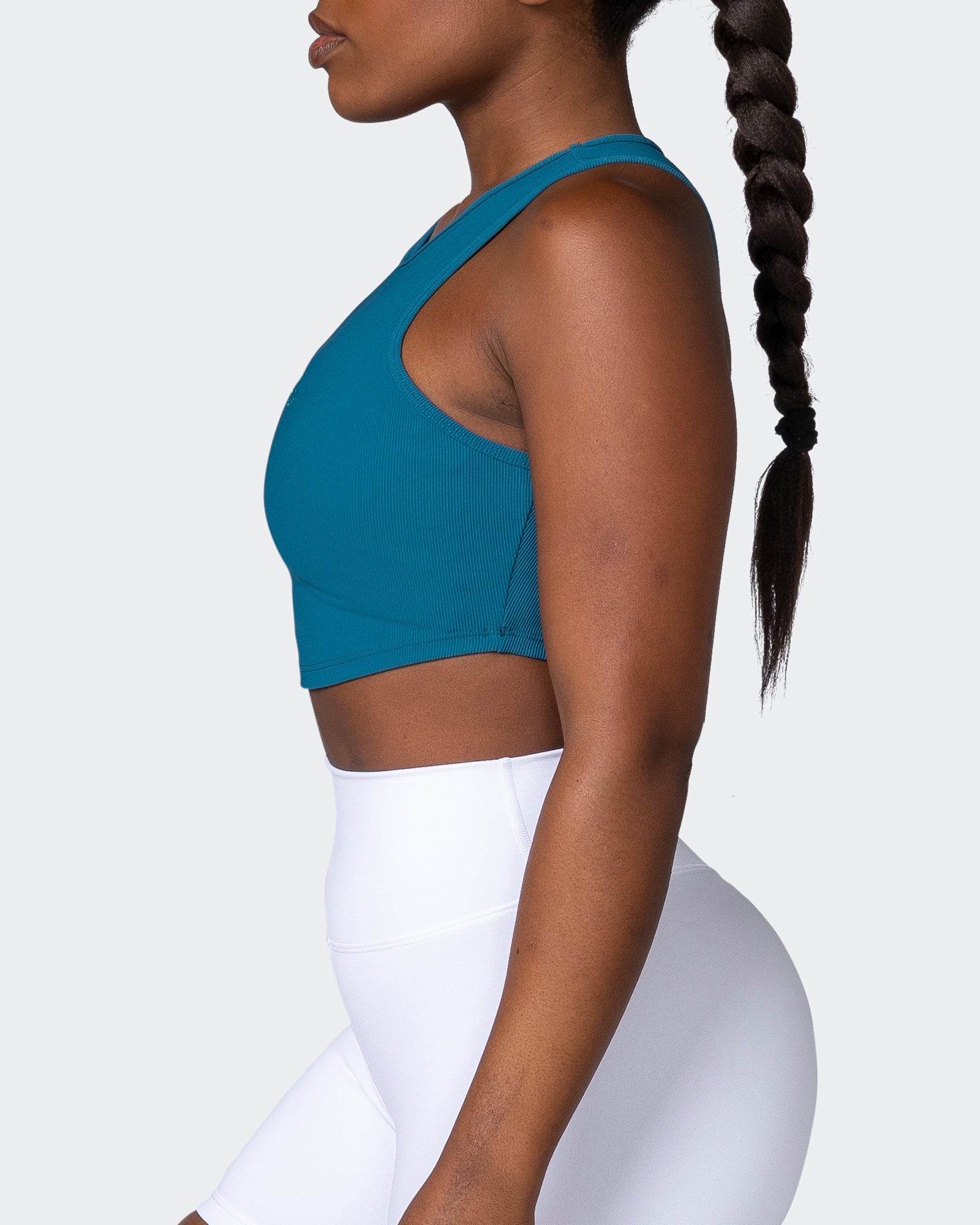 Off Duty Rib Cropped Tank - Marine-Singlets & Tanks-XXS-112230MARINE-XXS-MNAPPRL19342-4-Muscle Nation