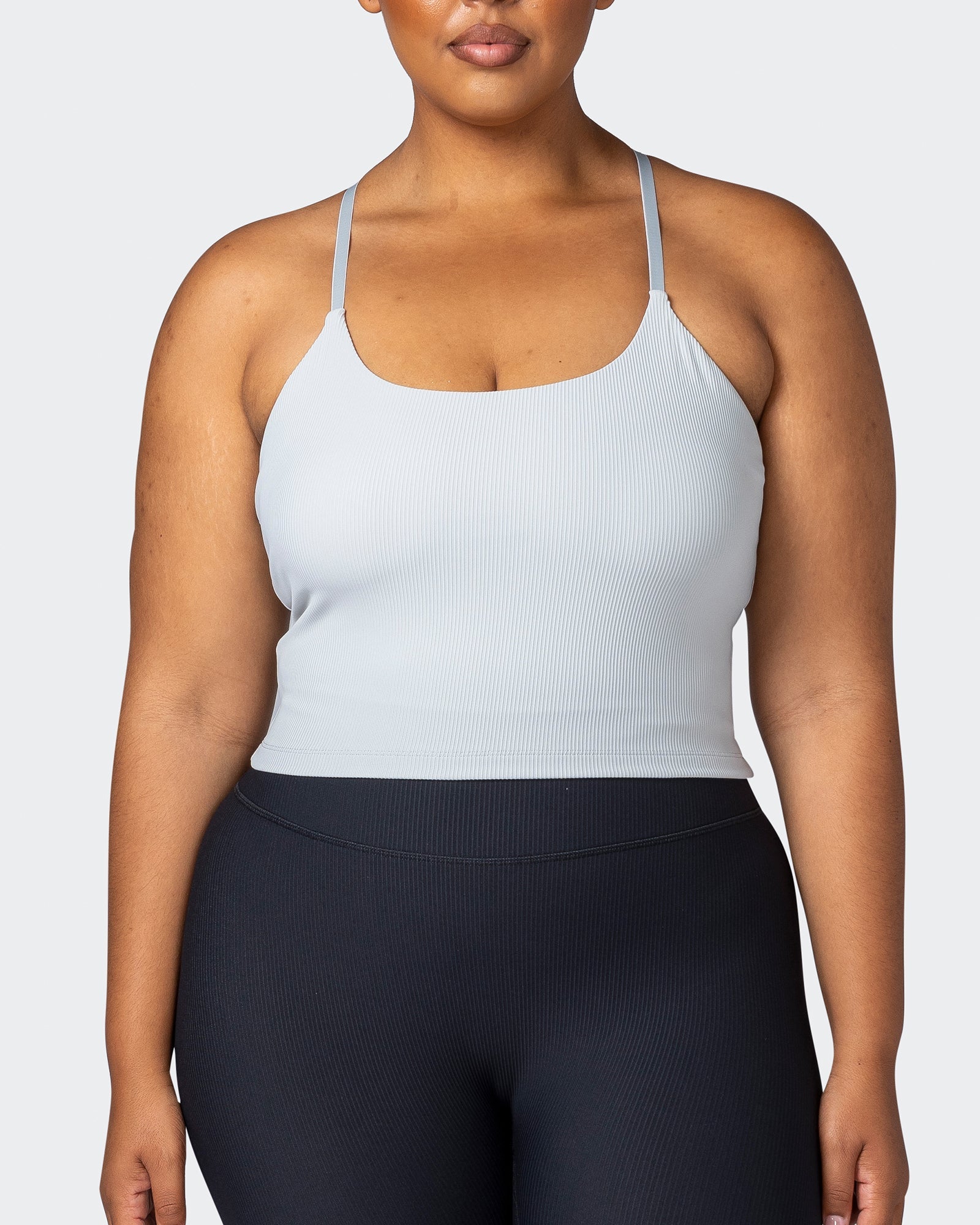 Summertime Rib Cropped Tank - Quiet Grey-Singlets & Tanks-XXS-112265QUTGRY-XXS-MNAPPRL19512-2-Muscle Nation