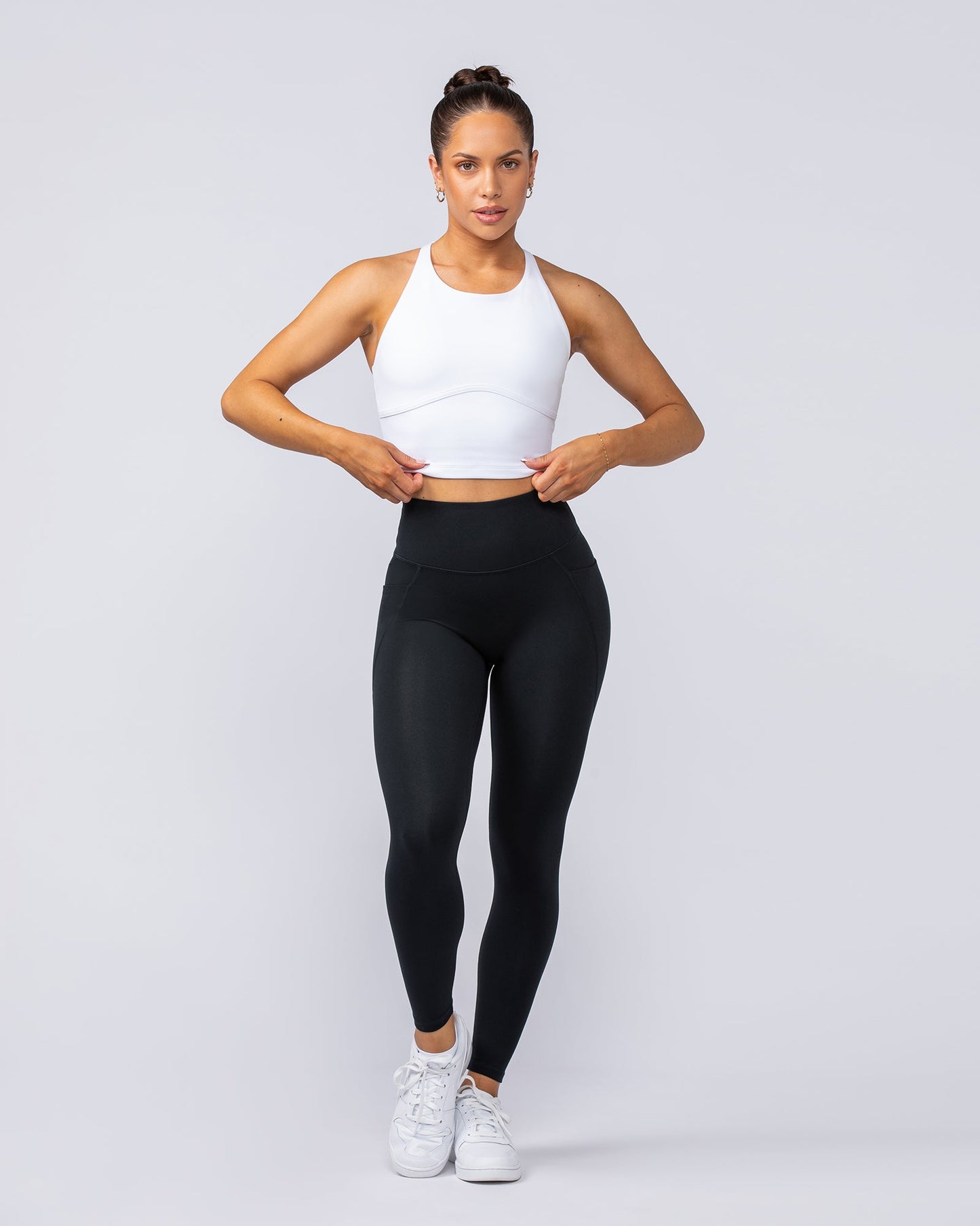 Limitless Cropped Active Tank - White-Singlets & Tanks-XXS-112412WHT-XXS-MNAPPRL33010-6-Muscle Nation