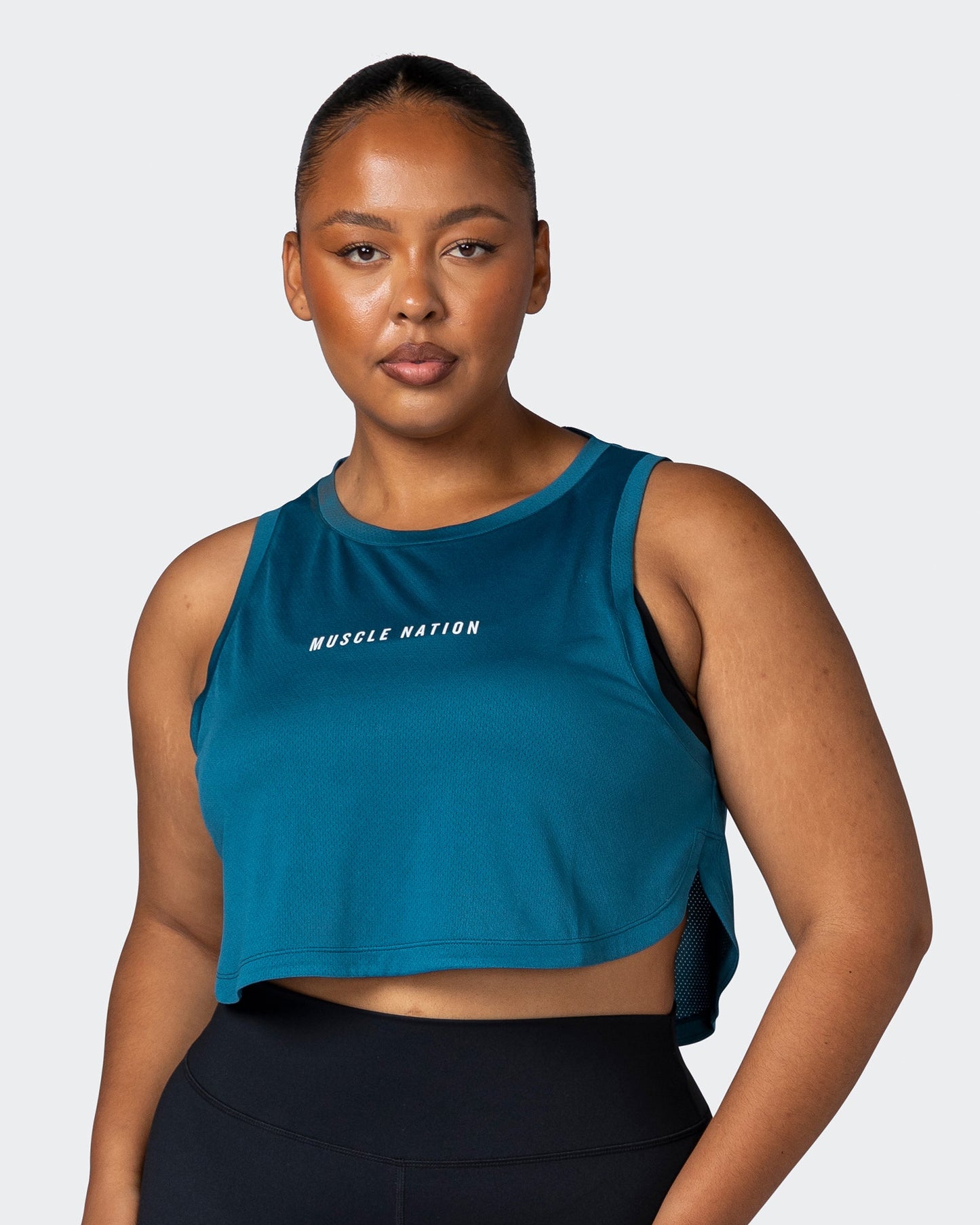 Limitless Cropped Training Tank - Marine-Singlets & Tanks-XXS-112244MARINE-XXS-MNAPPRL19976-1-Muscle Nation