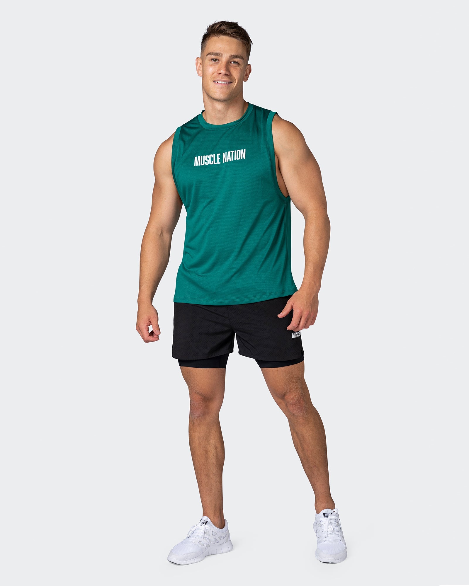 Burly Training Tank - Antique Green-Singlets & Tanks-S-112257ANTQGRN-S-MNAPPRL18662-7-Muscle Nation