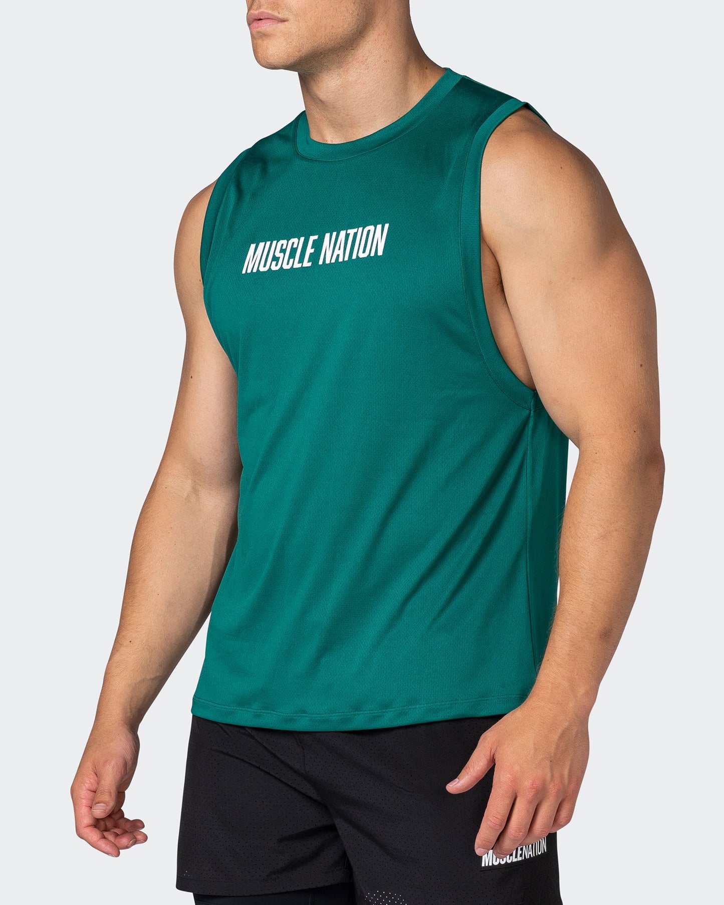 Burly Training Tank - Antique Green-Singlets & Tanks-S-112257ANTQGRN-S-MNAPPRL18662-3-Muscle Nation