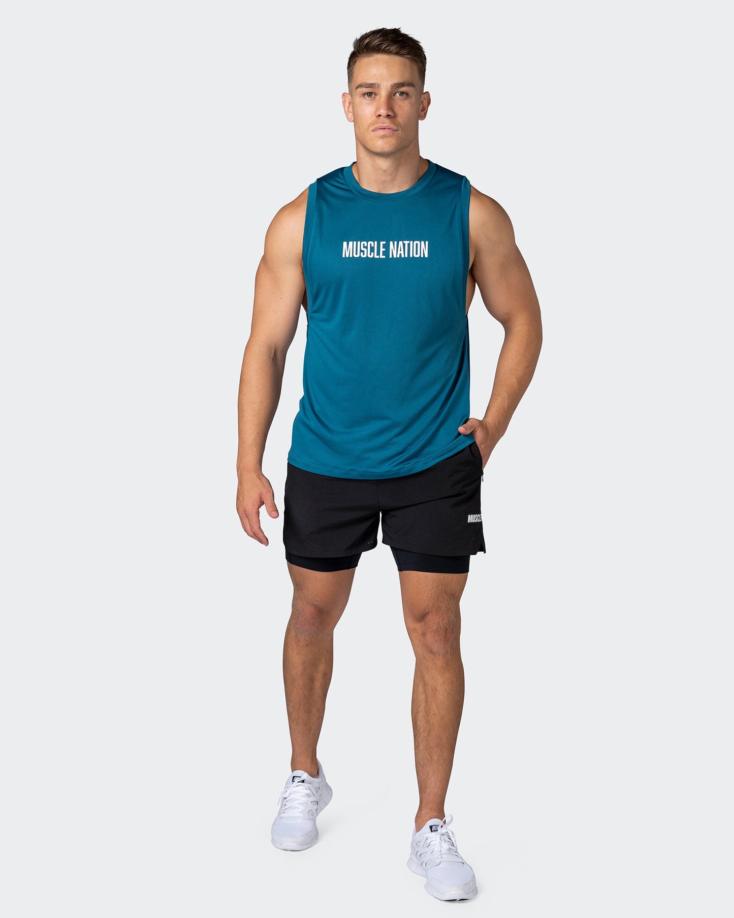 Burly Training Tank - Marine-Singlets & Tanks-S-112257MARINE-S-MNAPPRL18655-7-Muscle Nation
