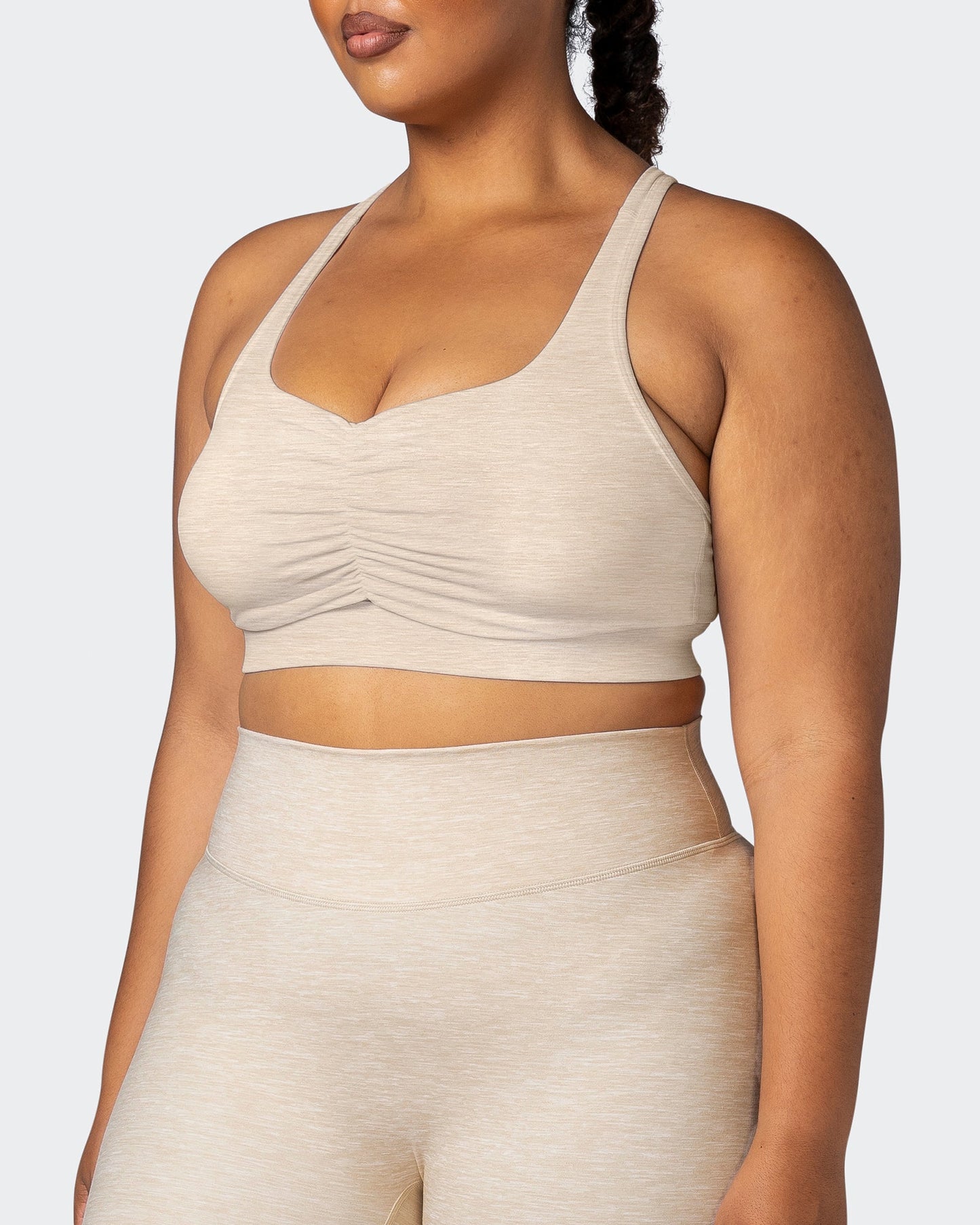 Purpose Bra - Almond Marl-Sports Bras-XS-112218ALMDMAR-XS-MNAPPRL19067-3-Muscle Nation