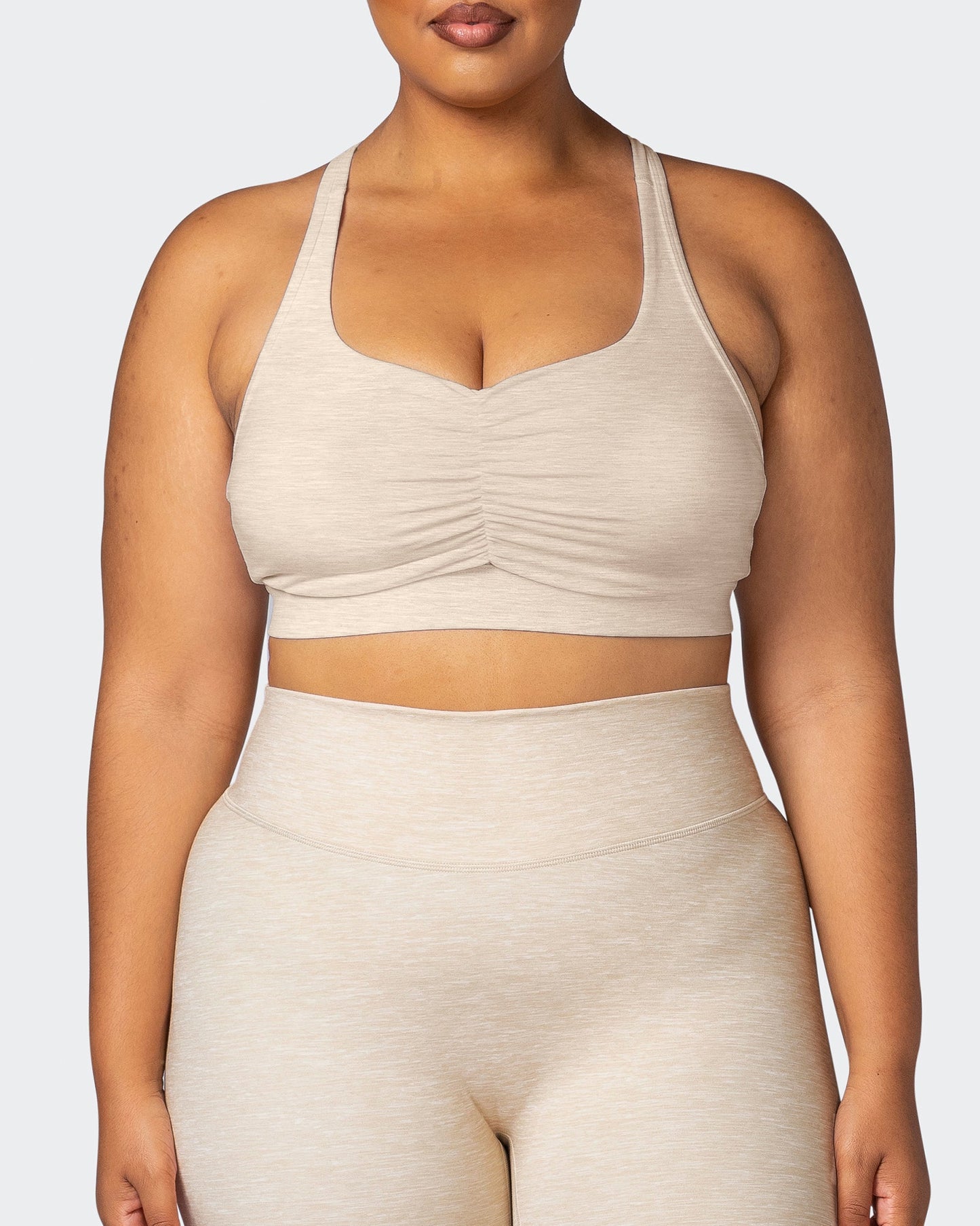 Purpose Bra - Almond Marl-Sports Bras-XS-112218ALMDMAR-XS-MNAPPRL19067-2-Muscle Nation