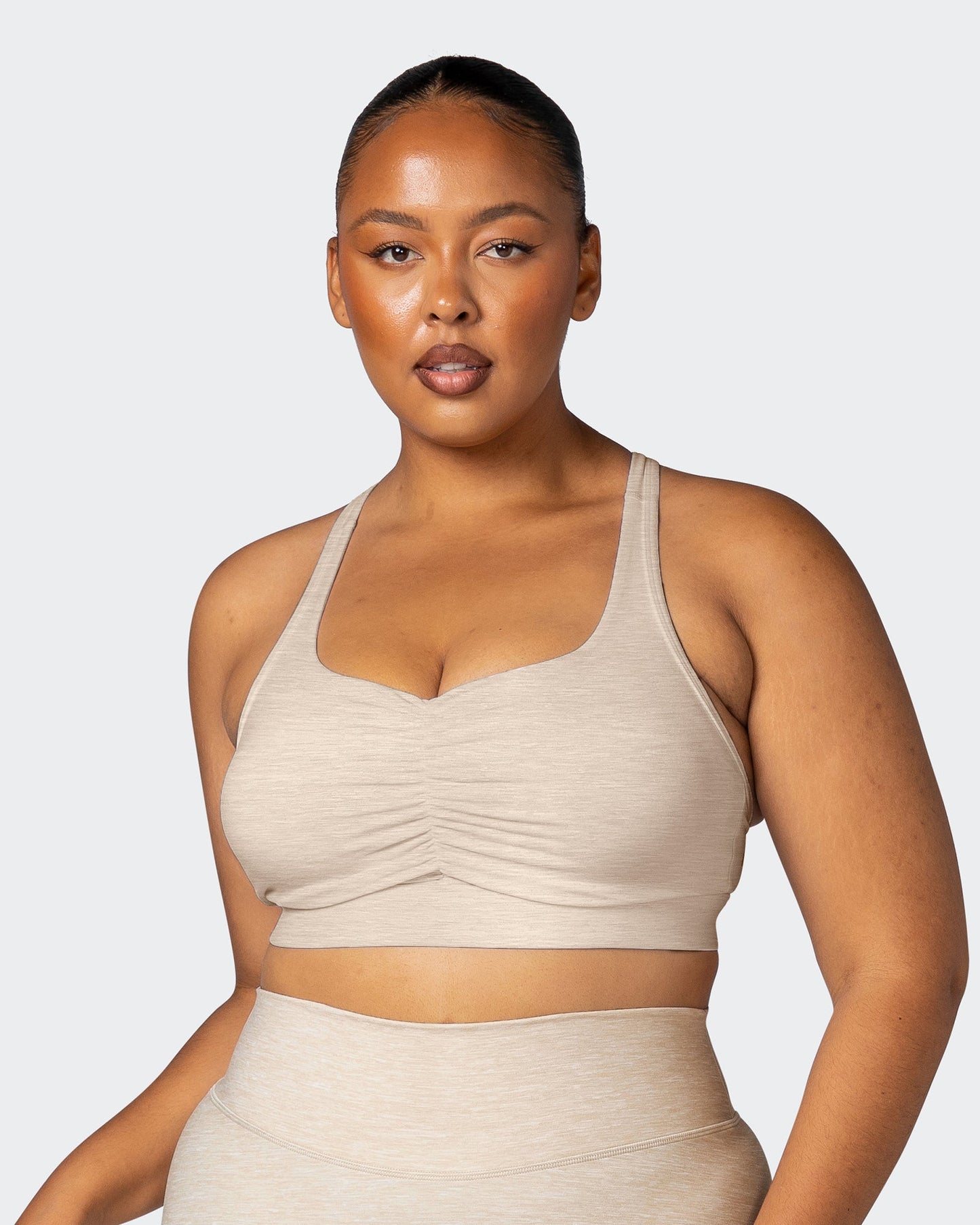 Purpose Bra - Almond Marl-Sports Bras-XS-112218ALMDMAR-XS-MNAPPRL19067-1-Muscle Nation