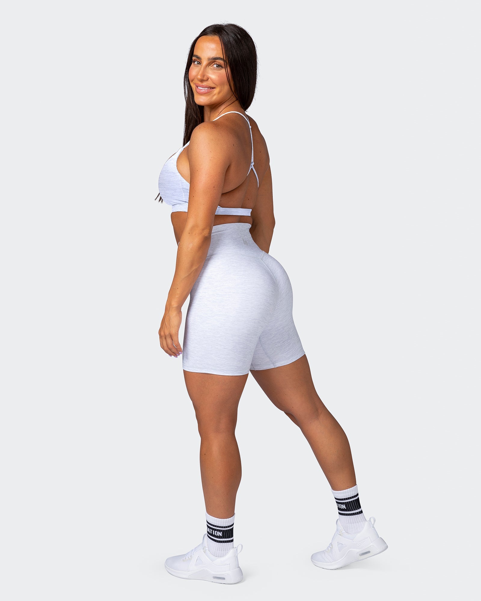 Sun Kissed Bralette- White Grey Marl-Bralettes-XS-112215WHTGMRL-XS-MNAPPRL18929-7-Muscle Nation