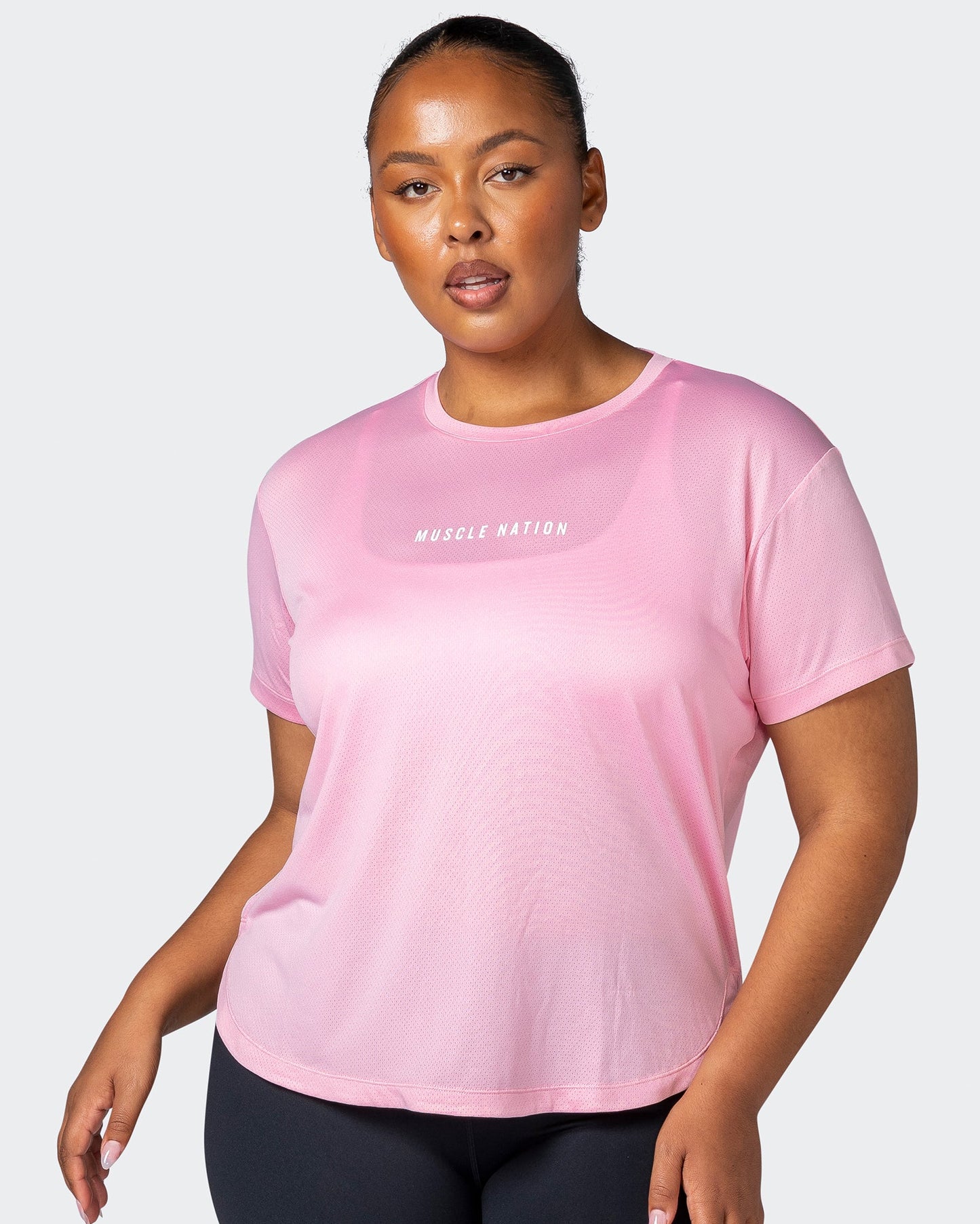 Limitless Training Tee - Strawberry Pink-T-Shirts-XXS-112245STWBRPIK-XXS-MNAPPRL20012-1-Muscle Nation