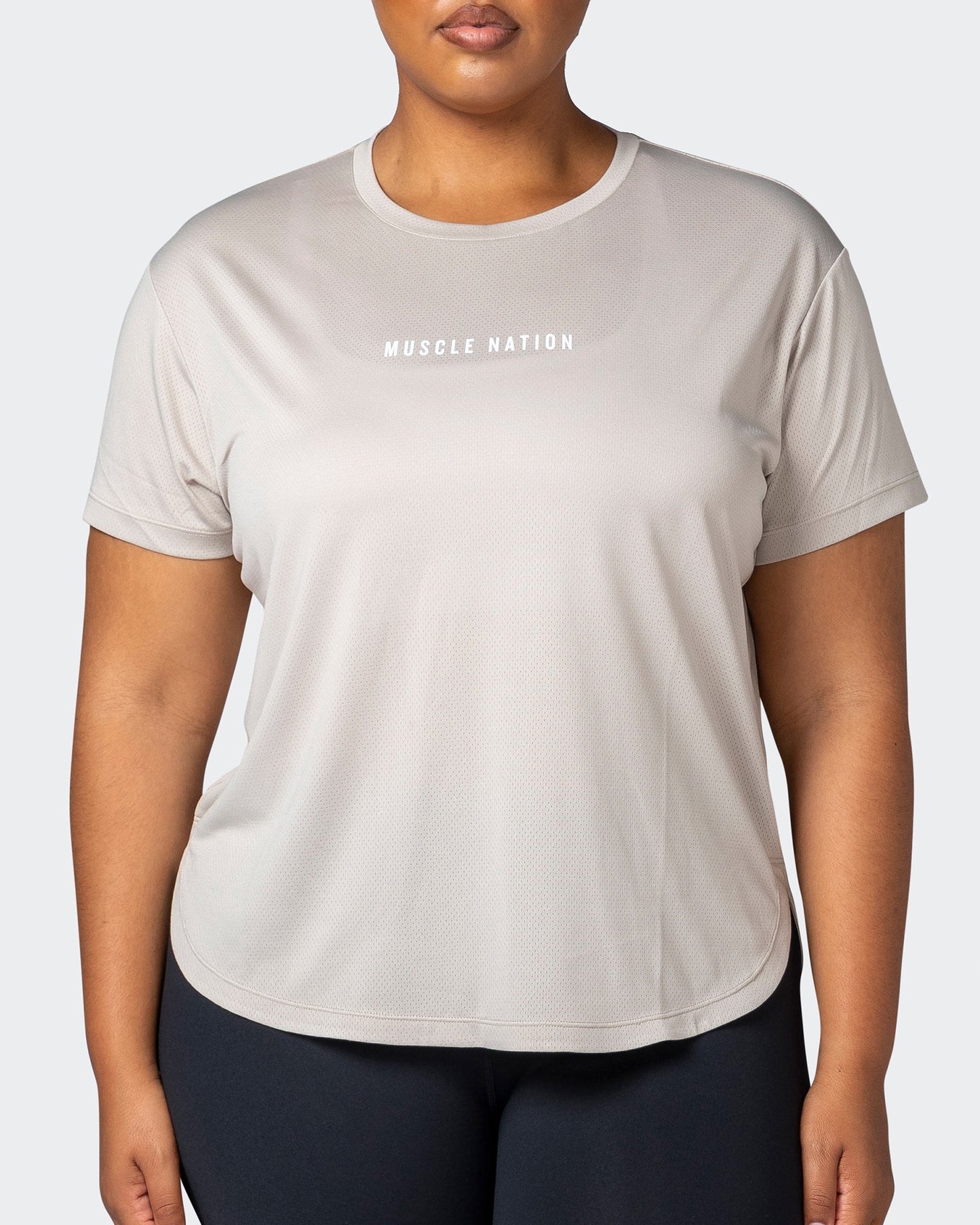 Limitless Training Tee - Bone-T-Shirts-XXS-112245BNE-XXS-MNAPPRL20030-2-Muscle Nation