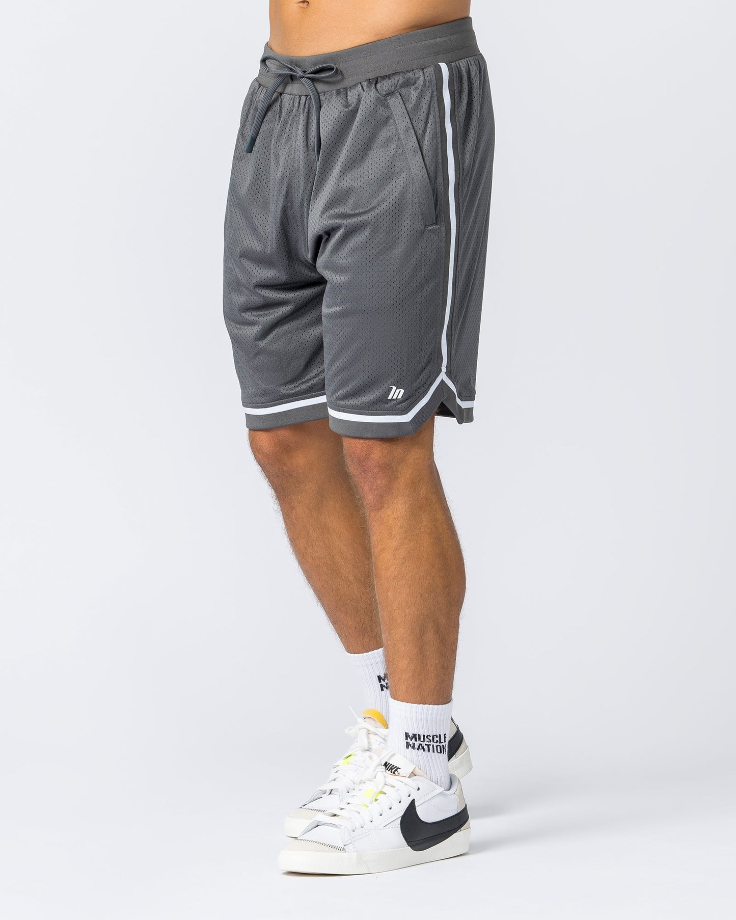 Mens 8" Basketball Shorts - Tornado-Shorts-S-042366TRNDO-S-MNAPPRL22403-3-Muscle Nation
