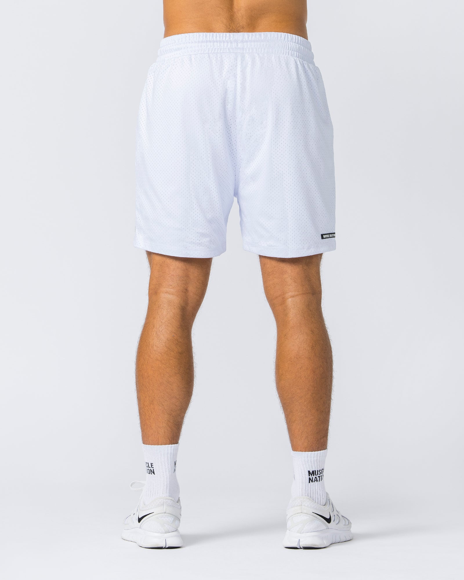 Lay Up 5" Shorts - White-Shorts-S-022304WHT-S-MNAPPRL21273-6-Muscle Nation