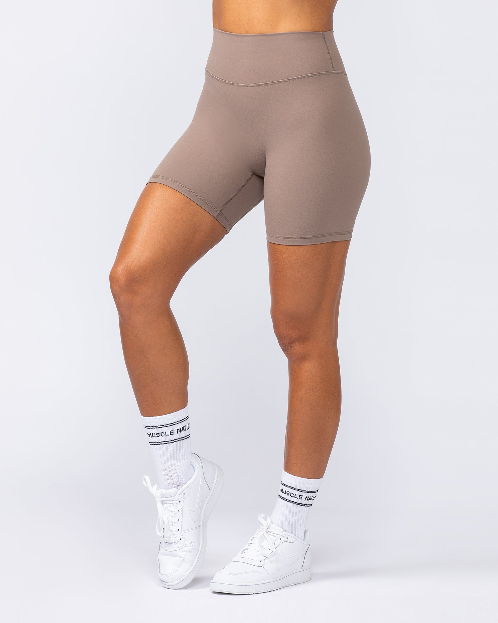 Liberty Zero Rise Bike Shorts - Mushroom-Shorts-XXS-052416MUSHRM-XXS-MNAPPRL31307-3-Muscle Nation
